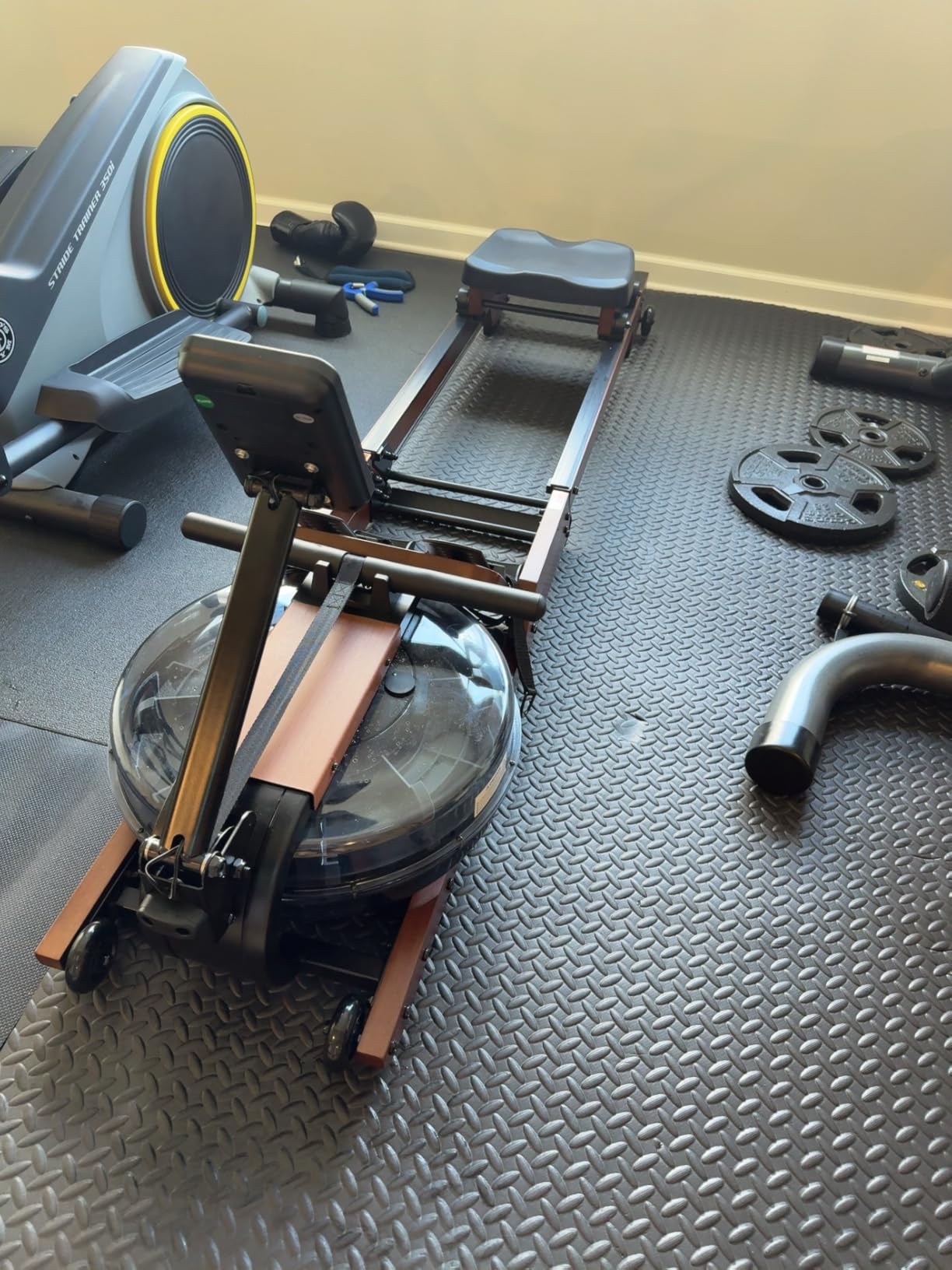 Dripex Water Rowing Machine, Foldable Rowing Machines for Home, Max 400 LBS customer photo 2