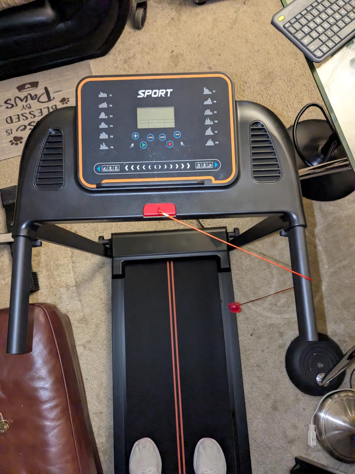 Treadmills for Home Walking Pad - Foldable Treadmill Under Desk with Handle Bar 0.6-6.2 MPH Portable Folding Pads Compact Running Machine customer photo 1