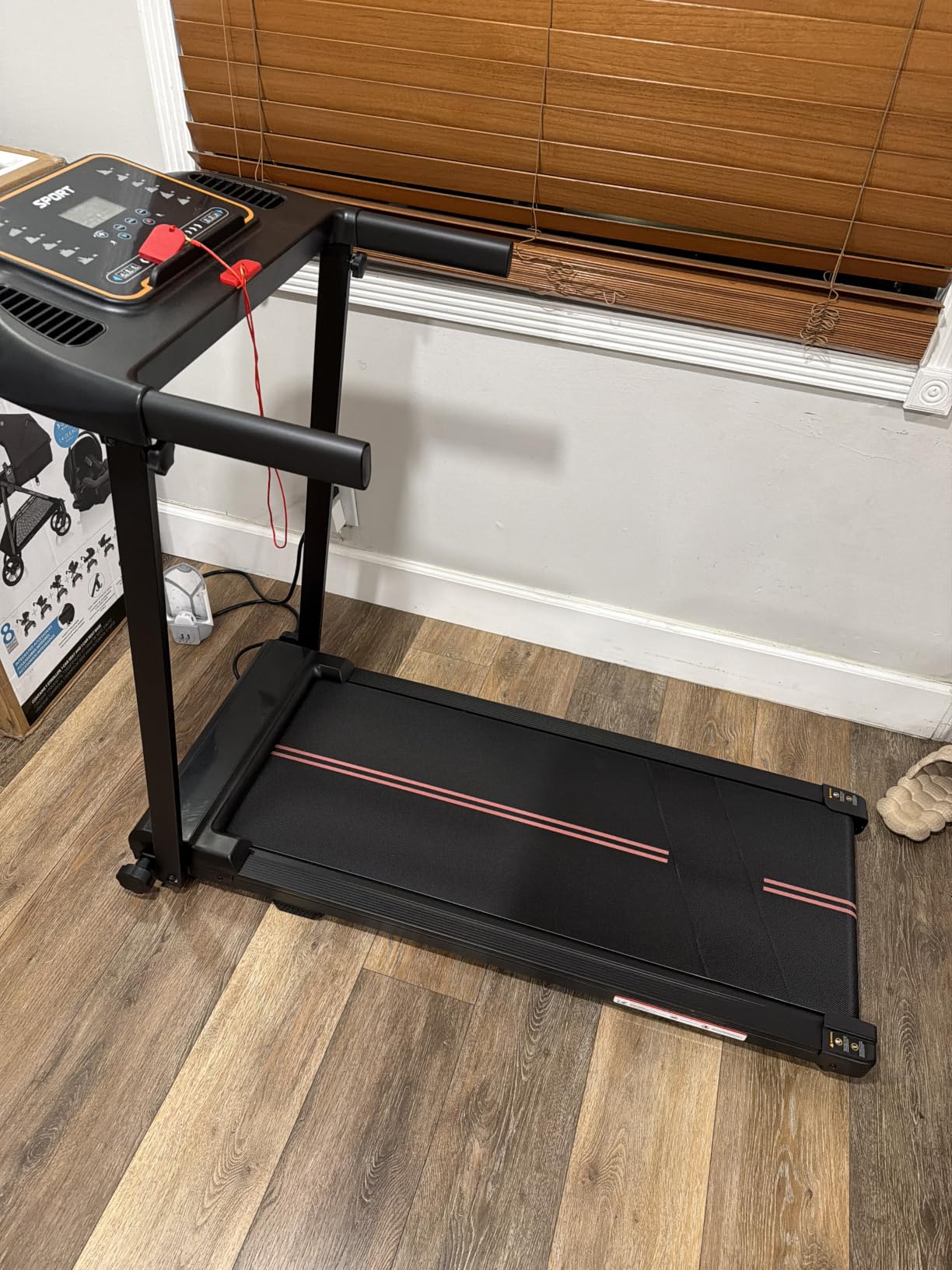 Treadmills for Home Walking Pad - Foldable Treadmill Under Desk with Handle Bar 0.6-6.2 MPH Portable Folding Pads Compact Running Machine customer photo 2