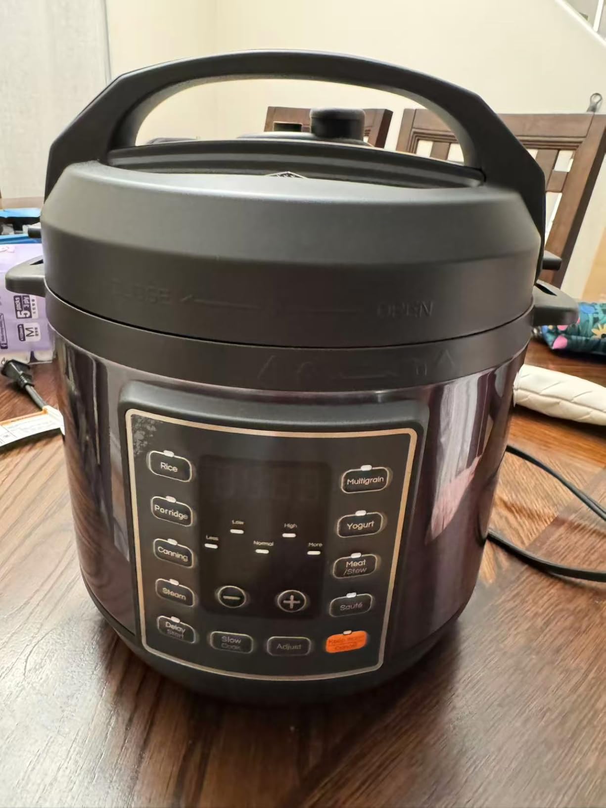 OLIXIS 10-In-1 Electric Pressure Cooker, 3 Quart Multi Cooker for Rice, Stew and Steam, Small Programmable Stainless Steel Pot with Slow Cook Function and Ceramic Inner Pot customer photo 1