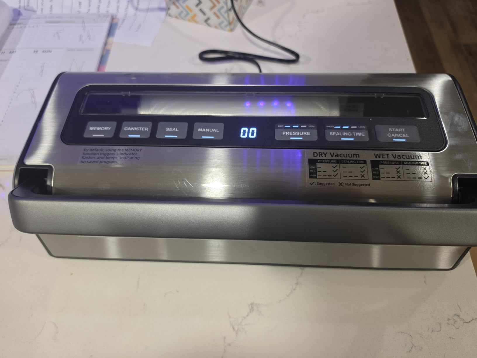 AAOBOSI 95KPa 9-in-1 Wet/Dry Vacuum Sealer, 8X Freshness customer photo 1