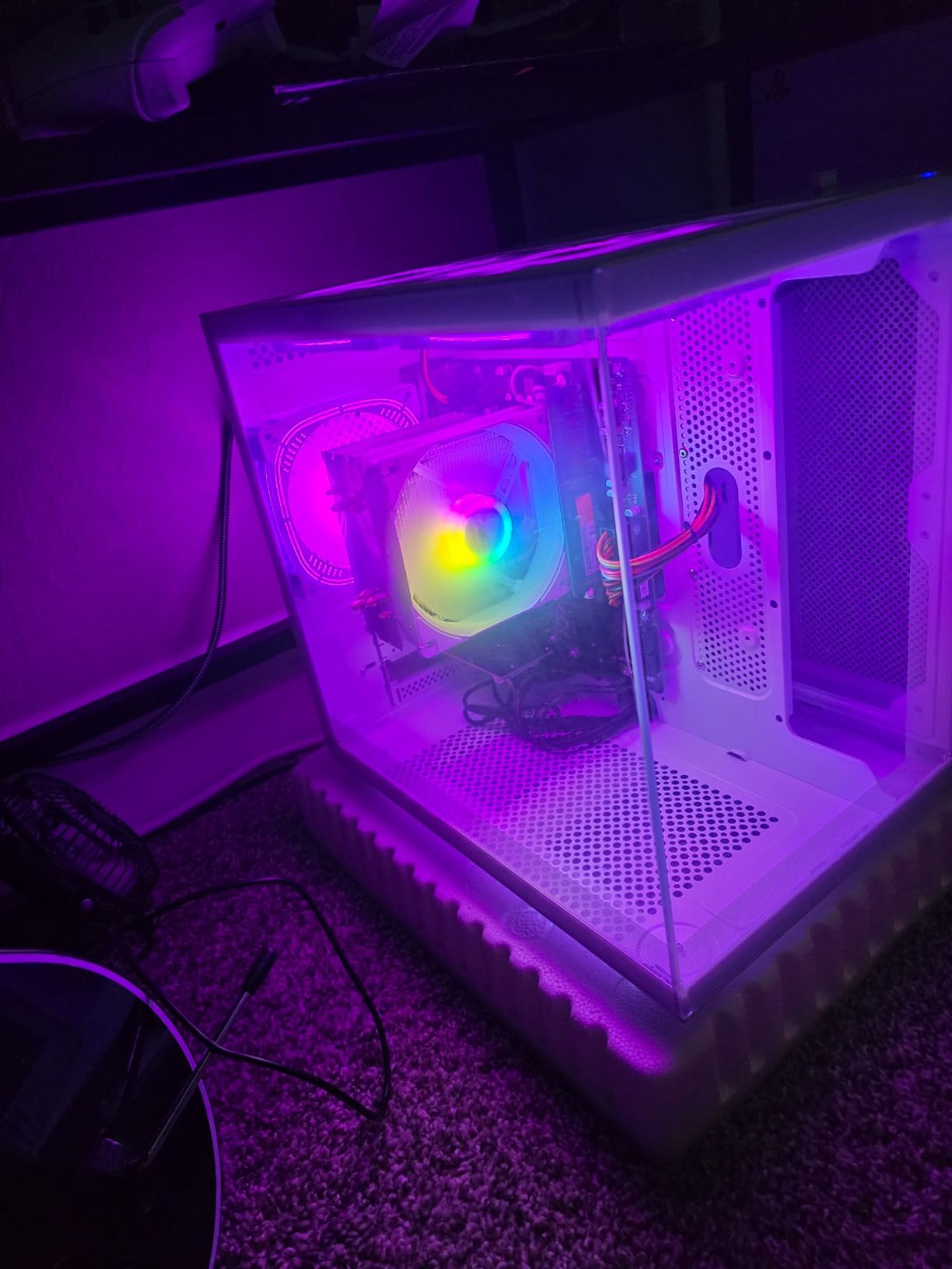 suevery Pre Built Gaming Computer Bundle Desktop PC AMD Ryzen7 Black customer photo 1