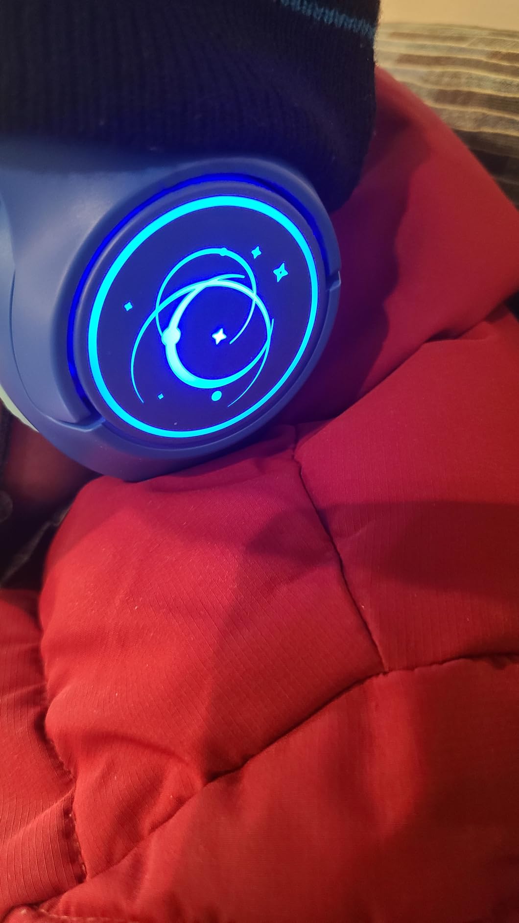 Kids Bluetooth Headphones, 85H Playtime for Toddler Boy (Black Red No LED) customer photo 1