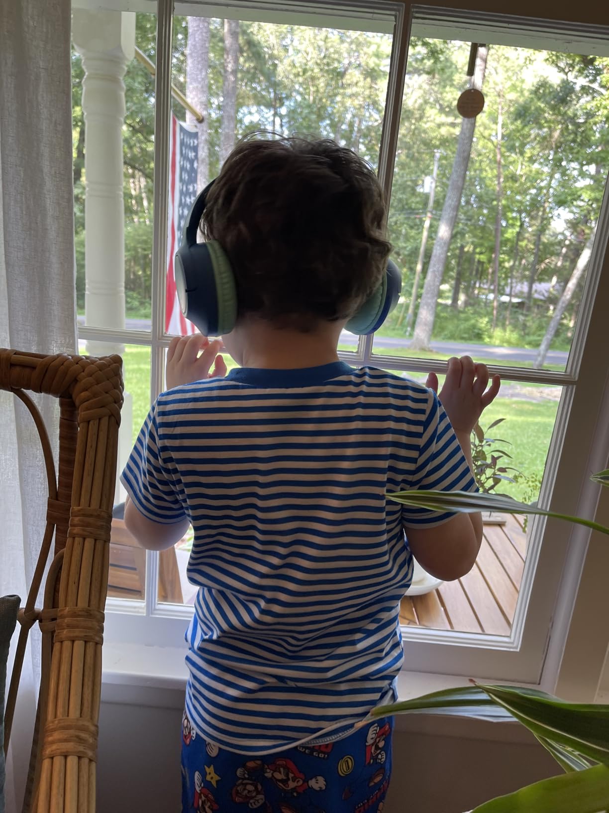 Kids Bluetooth Headphones, 85H Playtime for Toddler Boy (Black Red No LED) customer photo 2