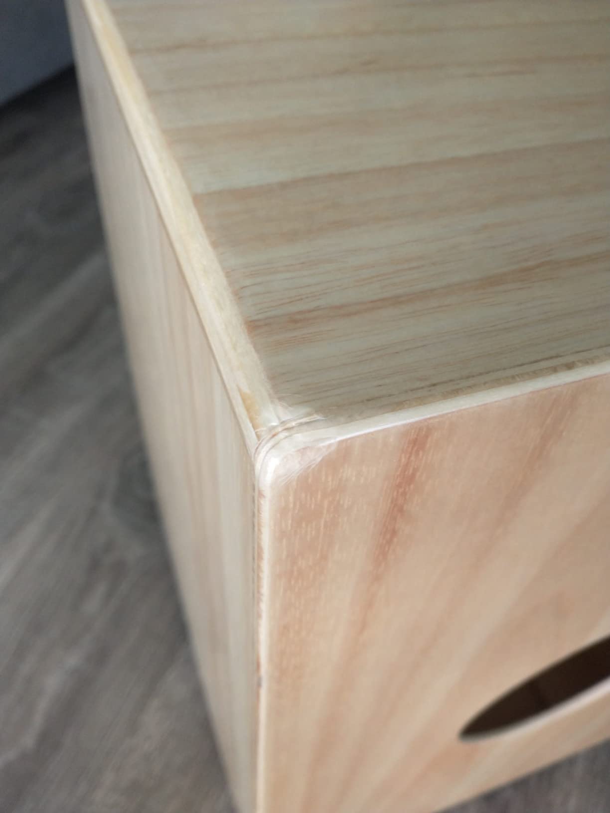 Pyle Stringed Jam Wooden Cajon, Handcraft Compact And Lightweight Percussion Box With Internal Guitar Strings, Rubber Capped Feet, Suitable For All Ages customer photo 2