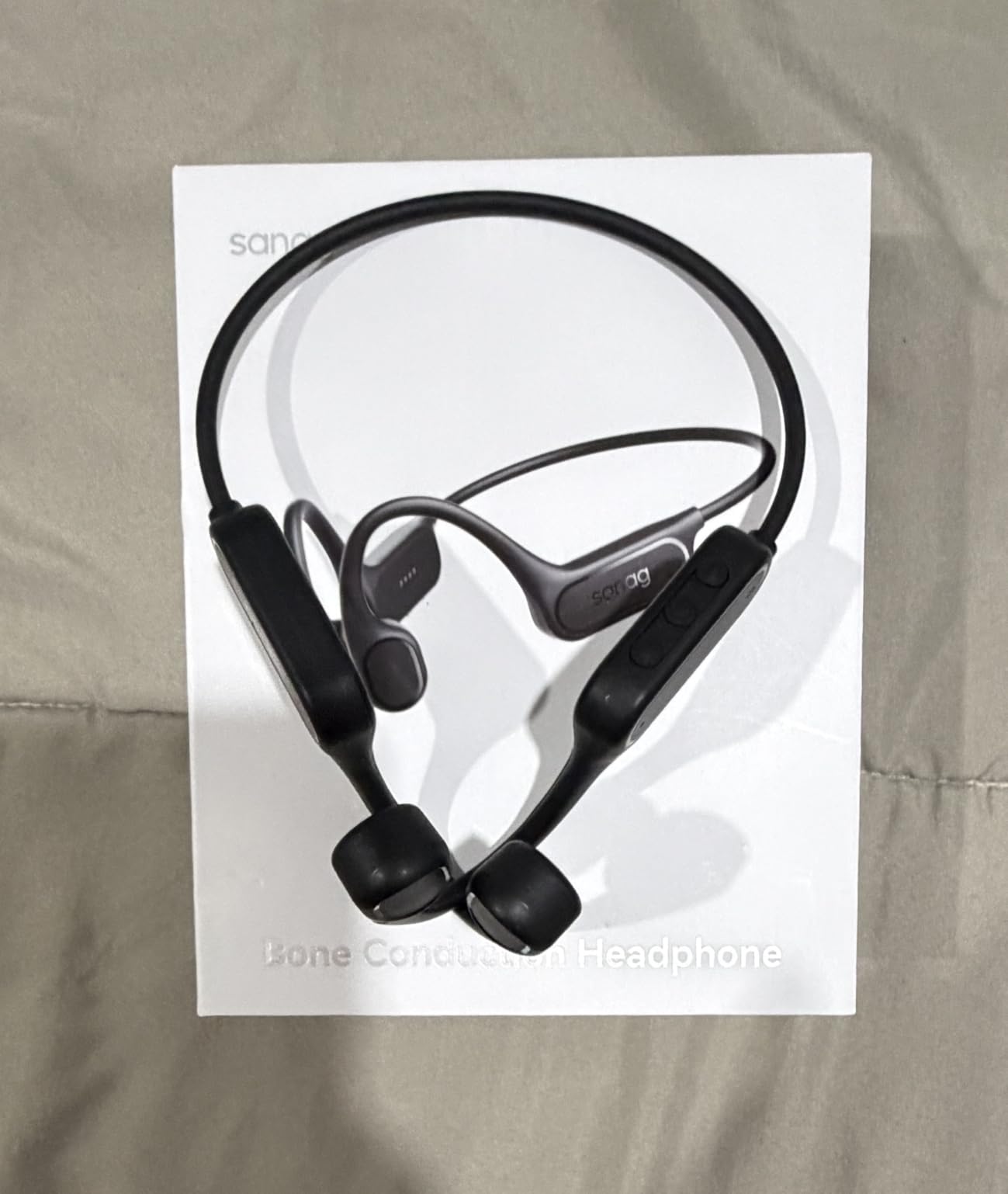 Sanag Swimming Bone Conduction Headphones Earbuds IPX8 Waterproof Underwater 8H Playtime Wireless Bluetooth Earphones with 32GB MP3 for Running Cycling Sport, Black customer photo 2