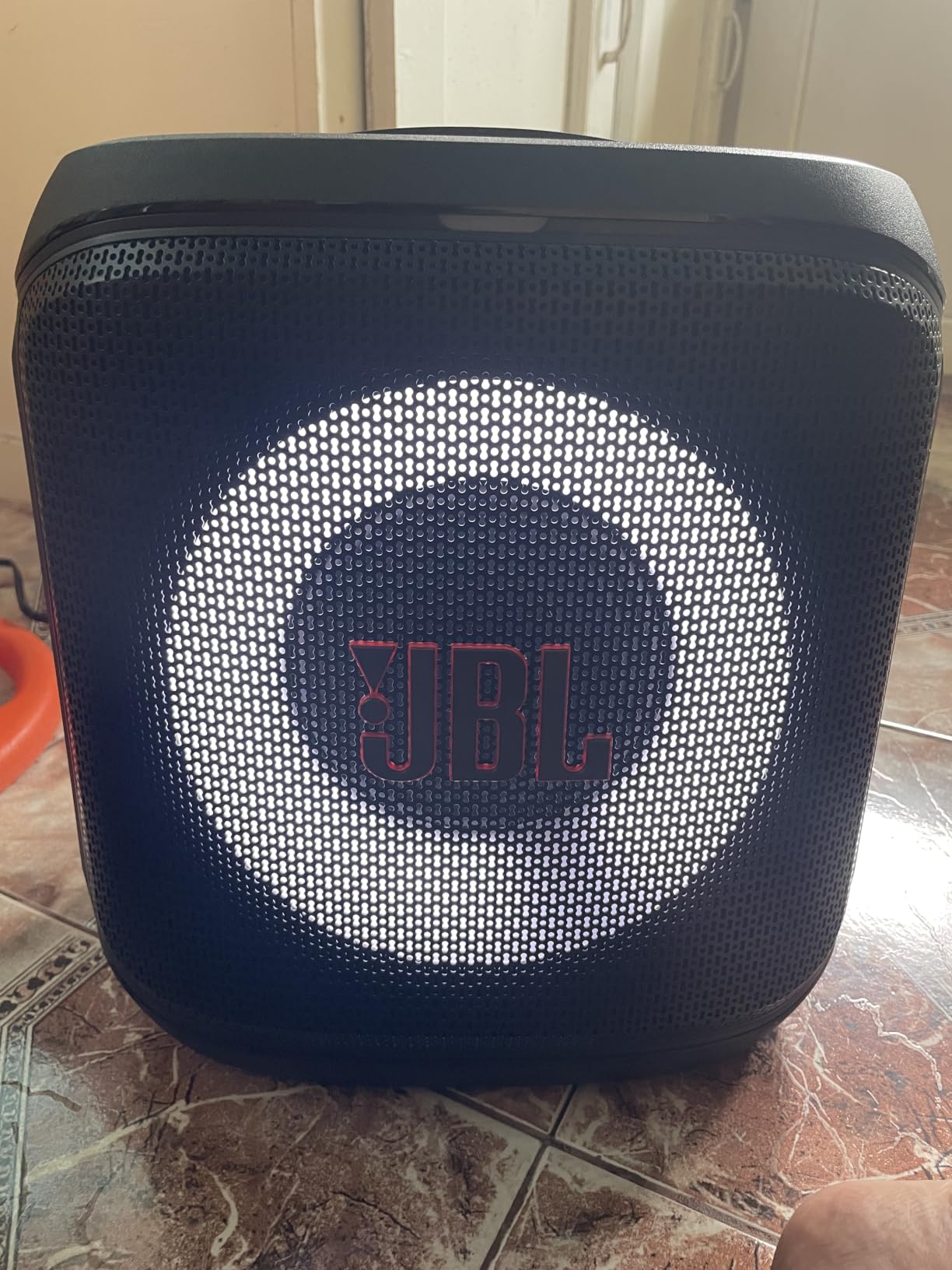JBL PartyBox Encore Essential 2 Portable Speaker, AI Sound Boost - White customer photo 2