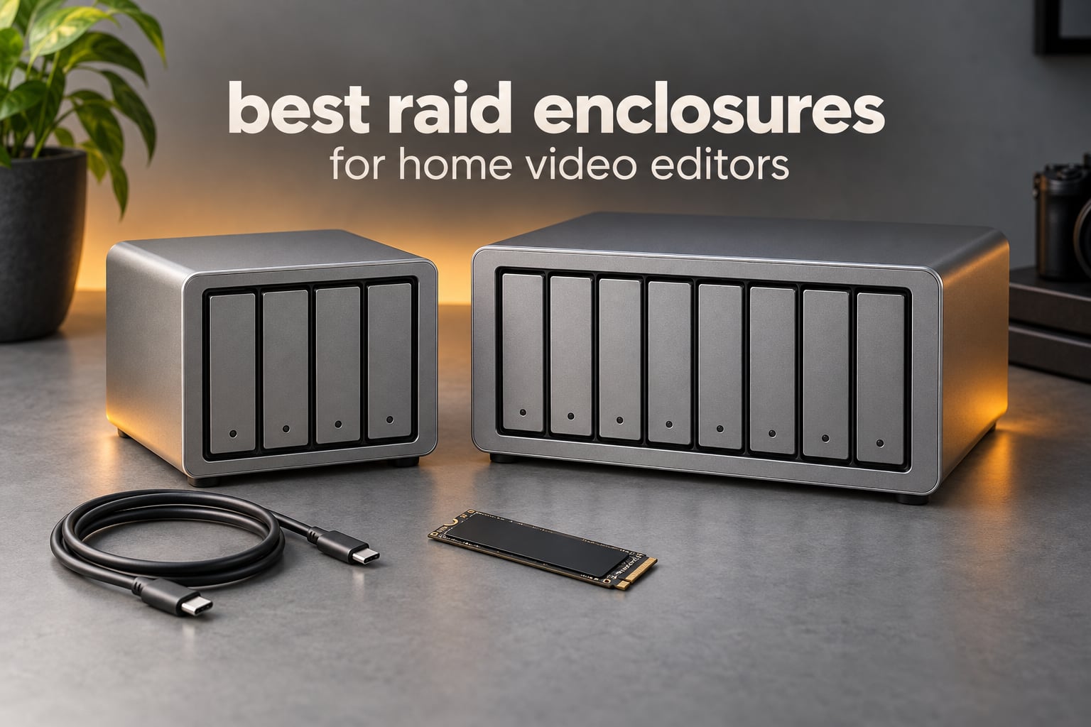 best raid enclosures for home video editors