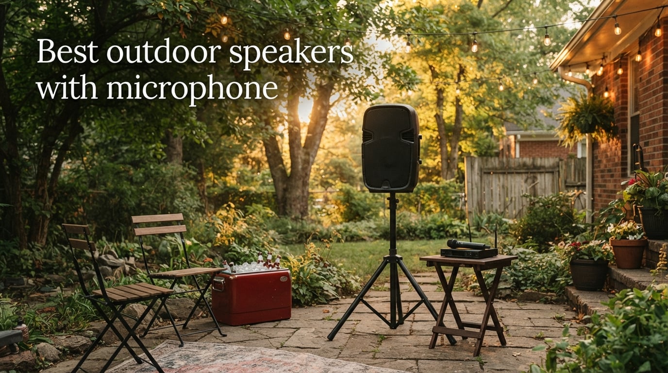 Best outdoor speakers with microphone