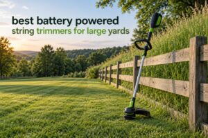 best battery powered string trimmers for large yards