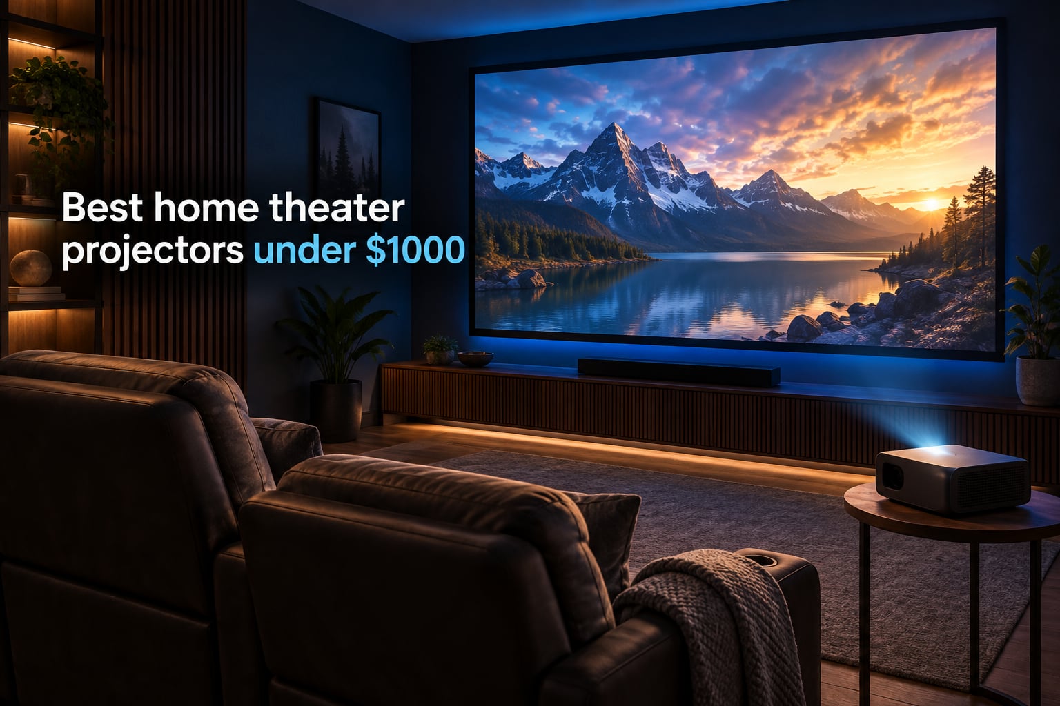 Best home theater projectors under $1000