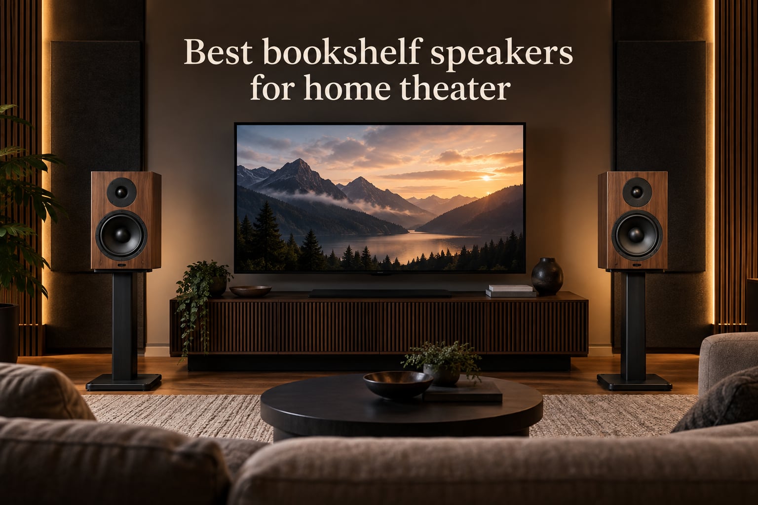Best bookshelf speakers for home theater