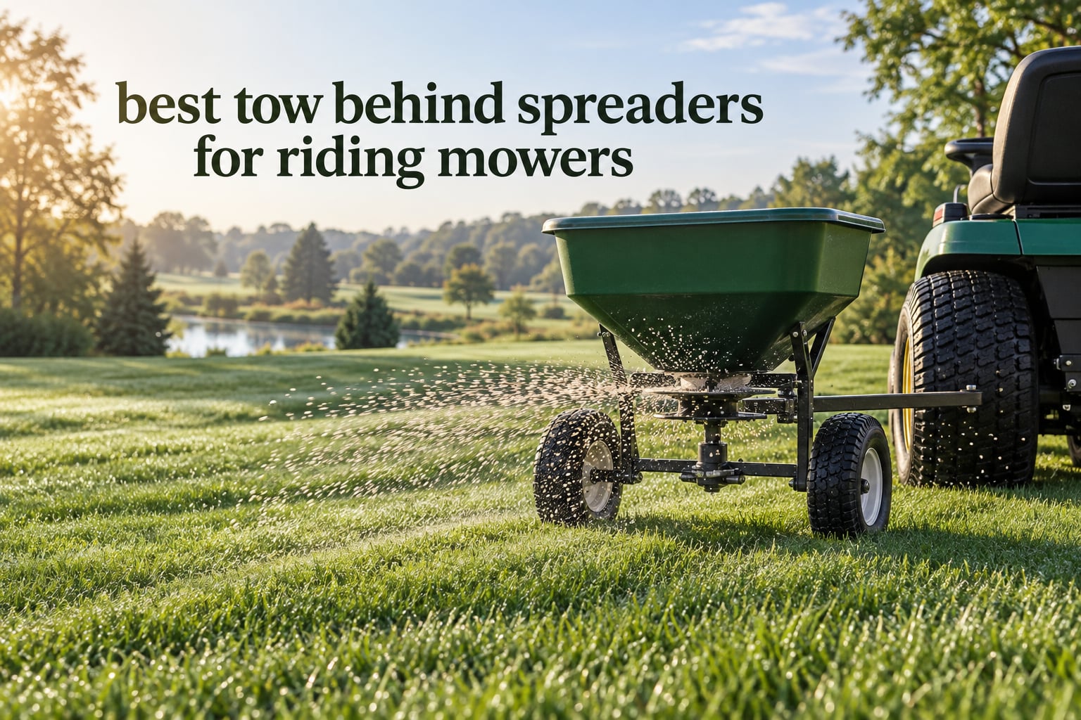best tow behind spreaders for riding mowers
