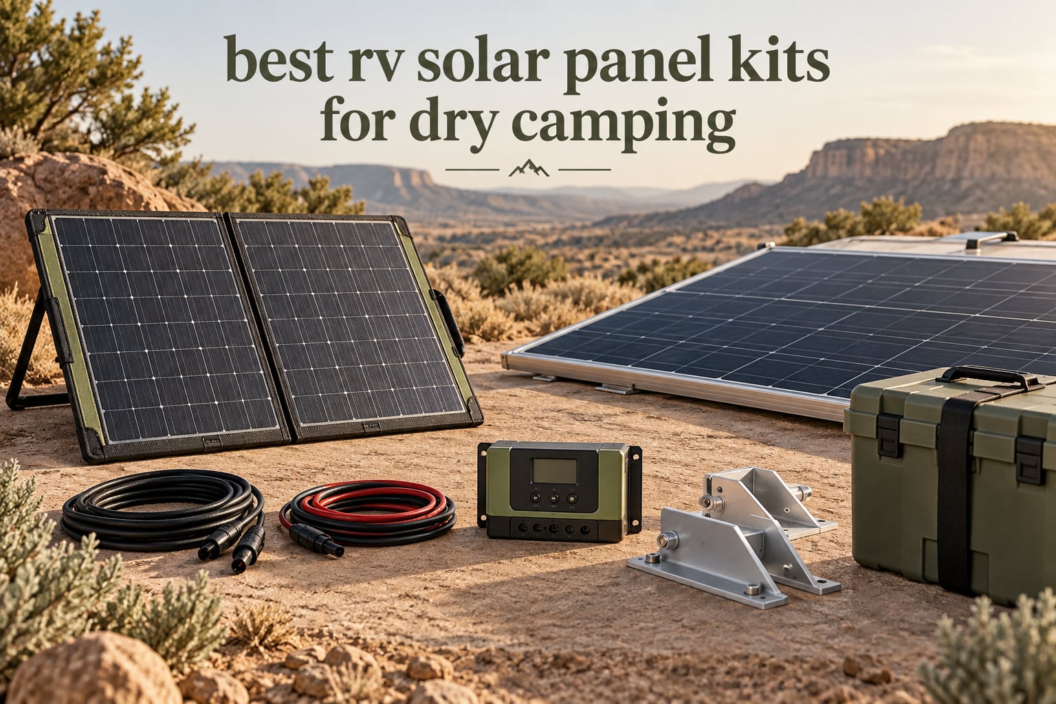 best rv solar panel kits for dry camping