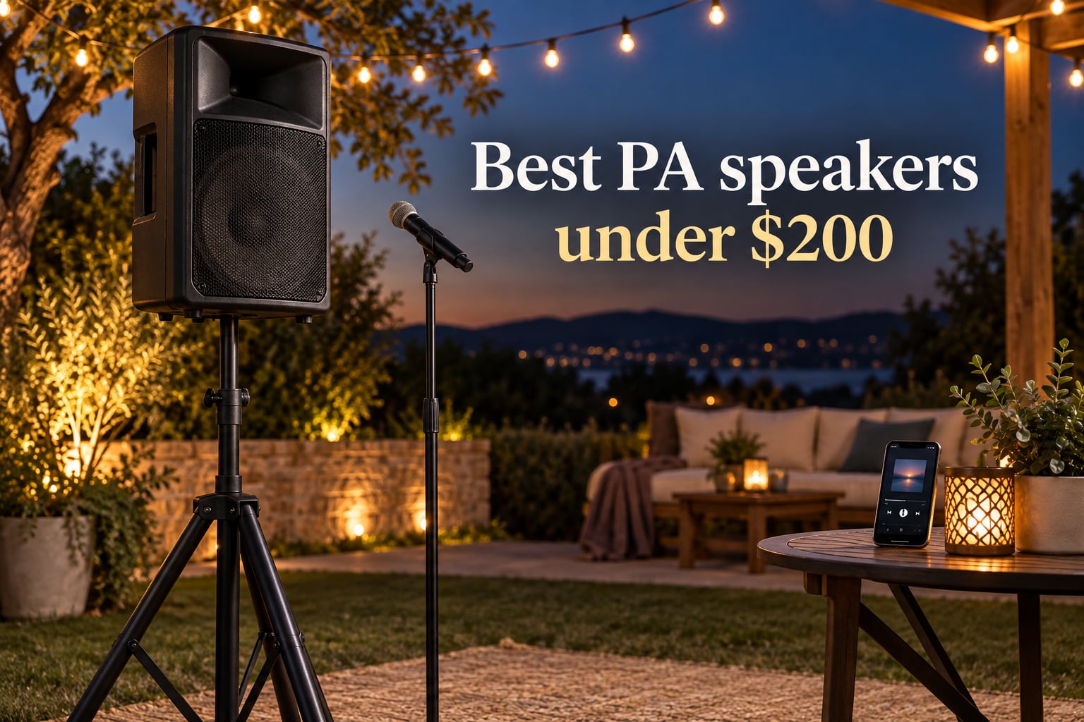 Best PA speakers under $200