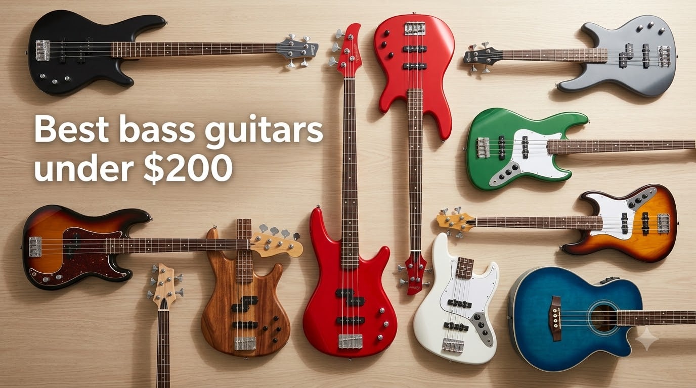 Best bass guitars under $200