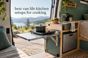 best van life kitchen setups for cooking