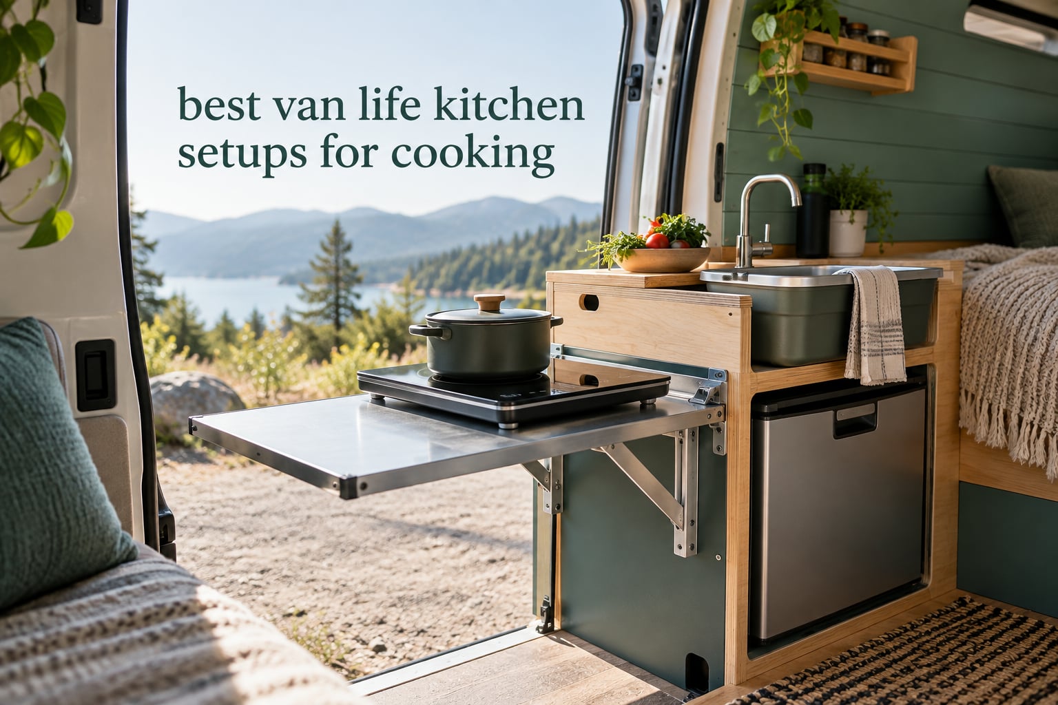best van life kitchen setups for cooking