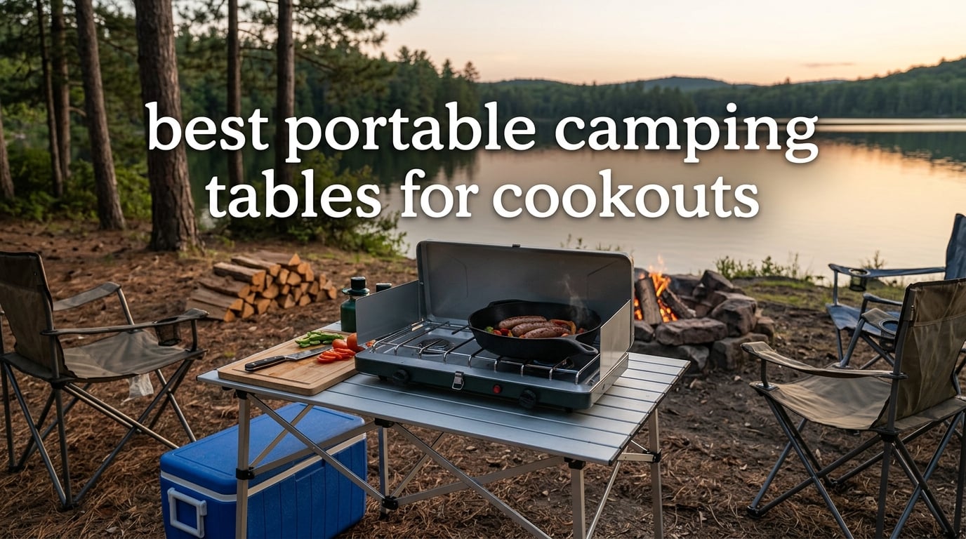 best portable camping tables for cookouts