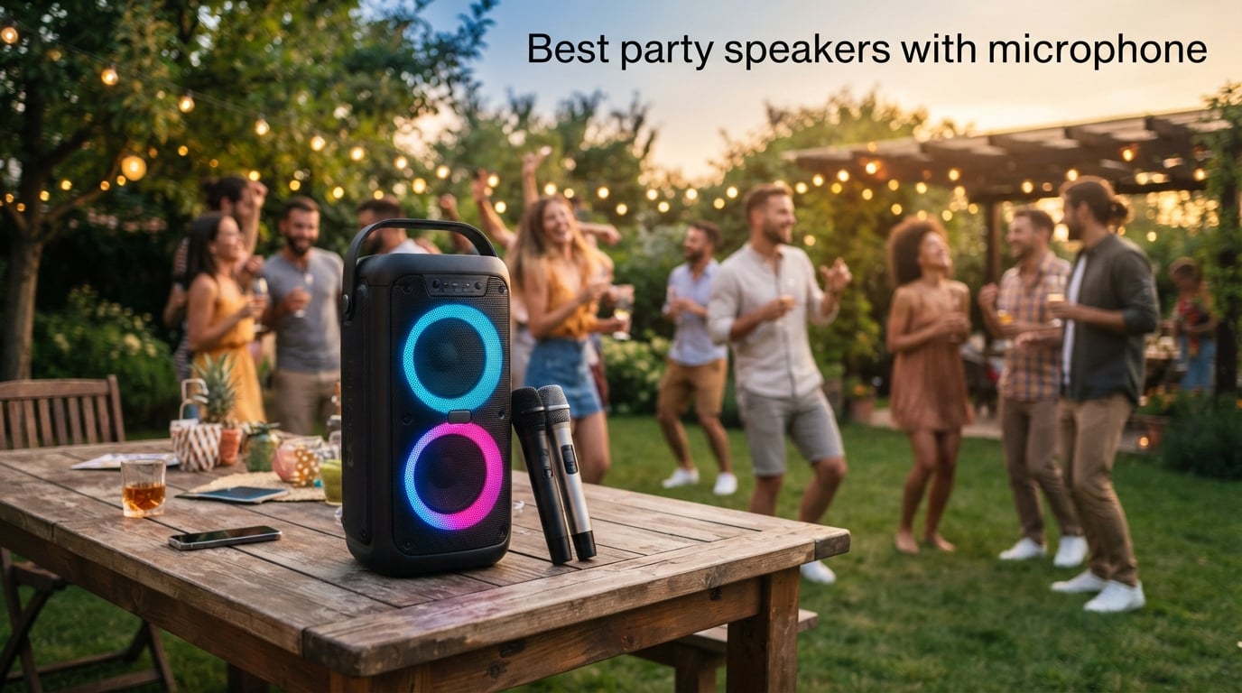 Best party speakers with microphone