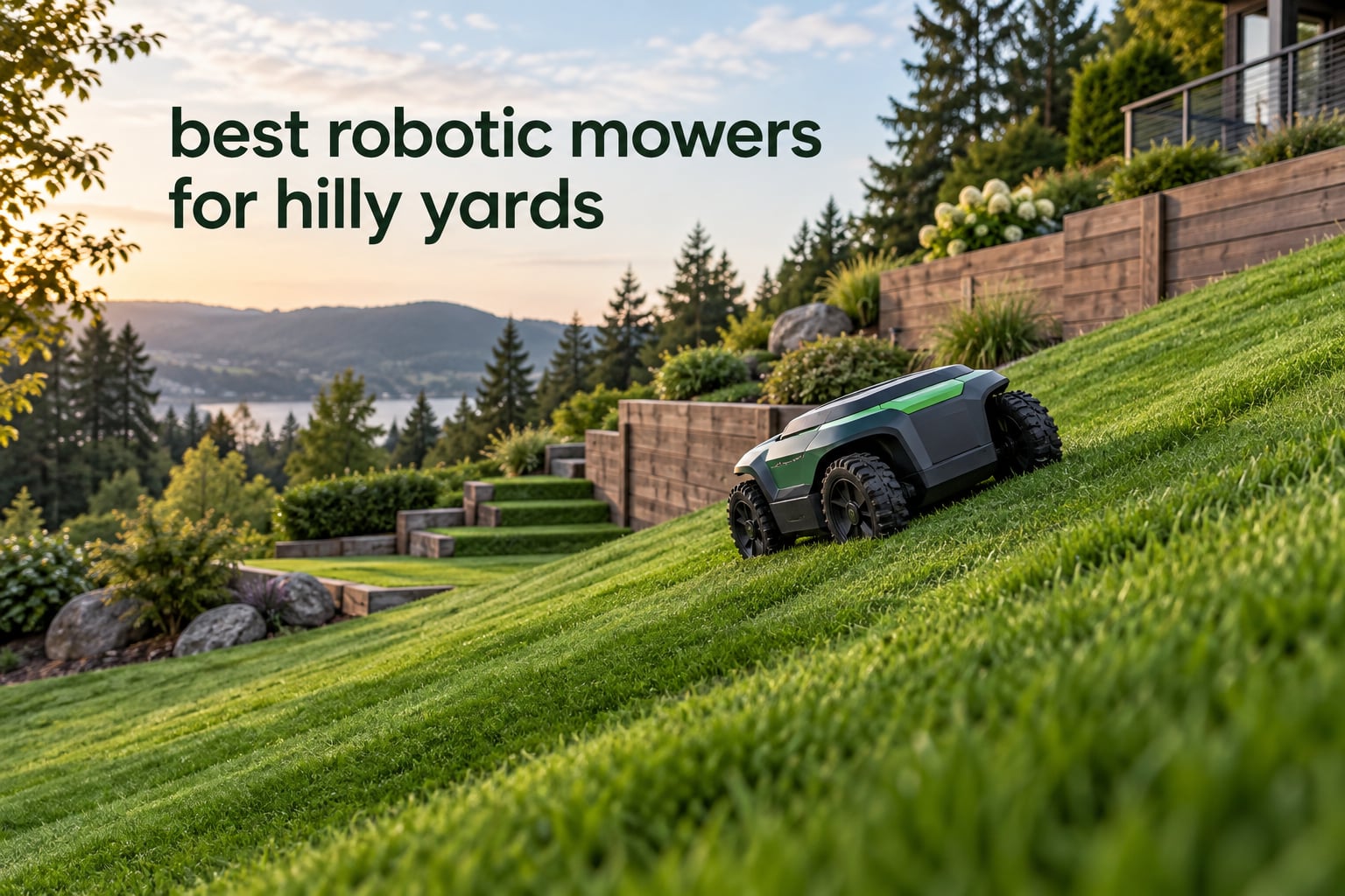 best robotic mowers for hilly yards