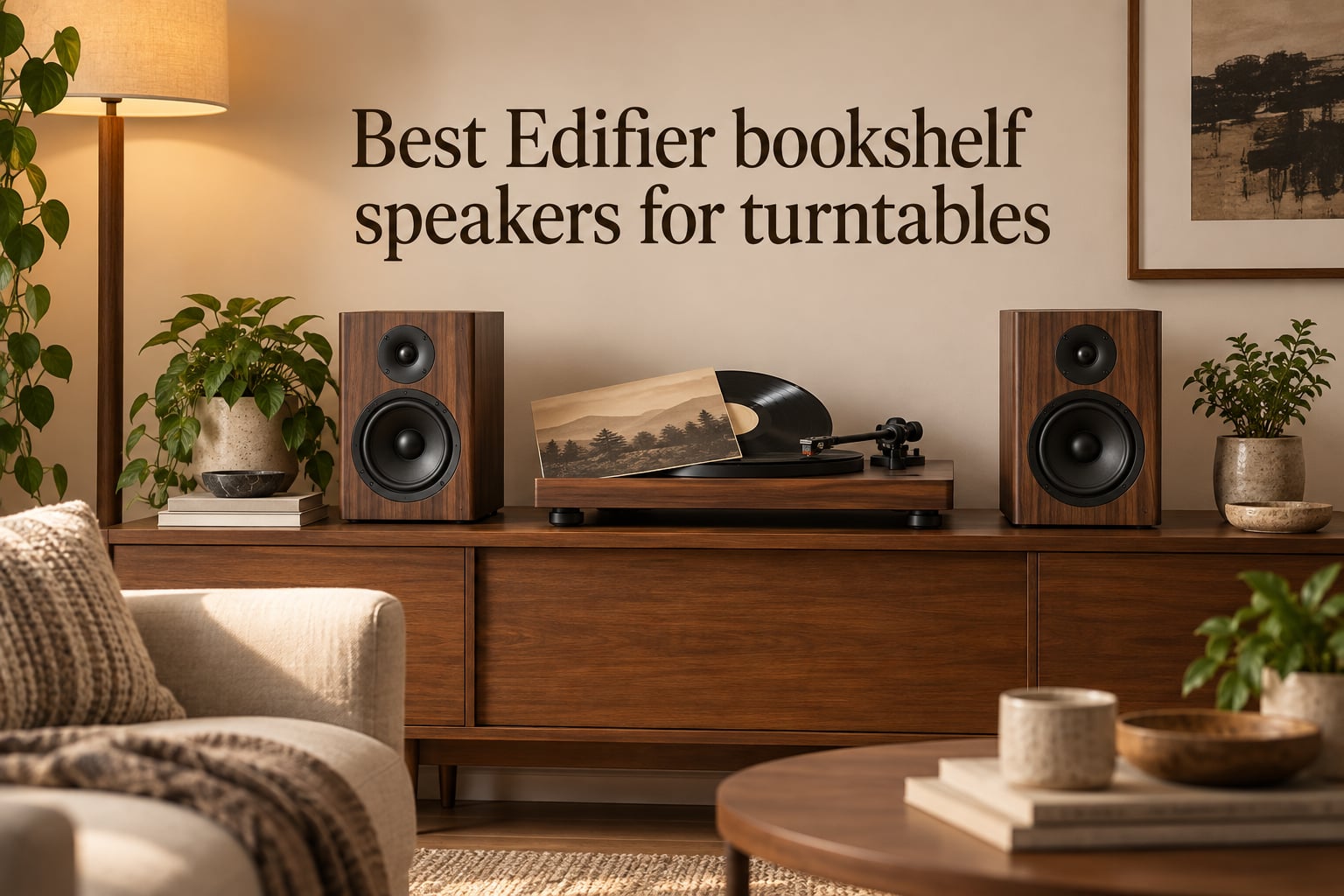Best Edifier bookshelf speakers for turntables