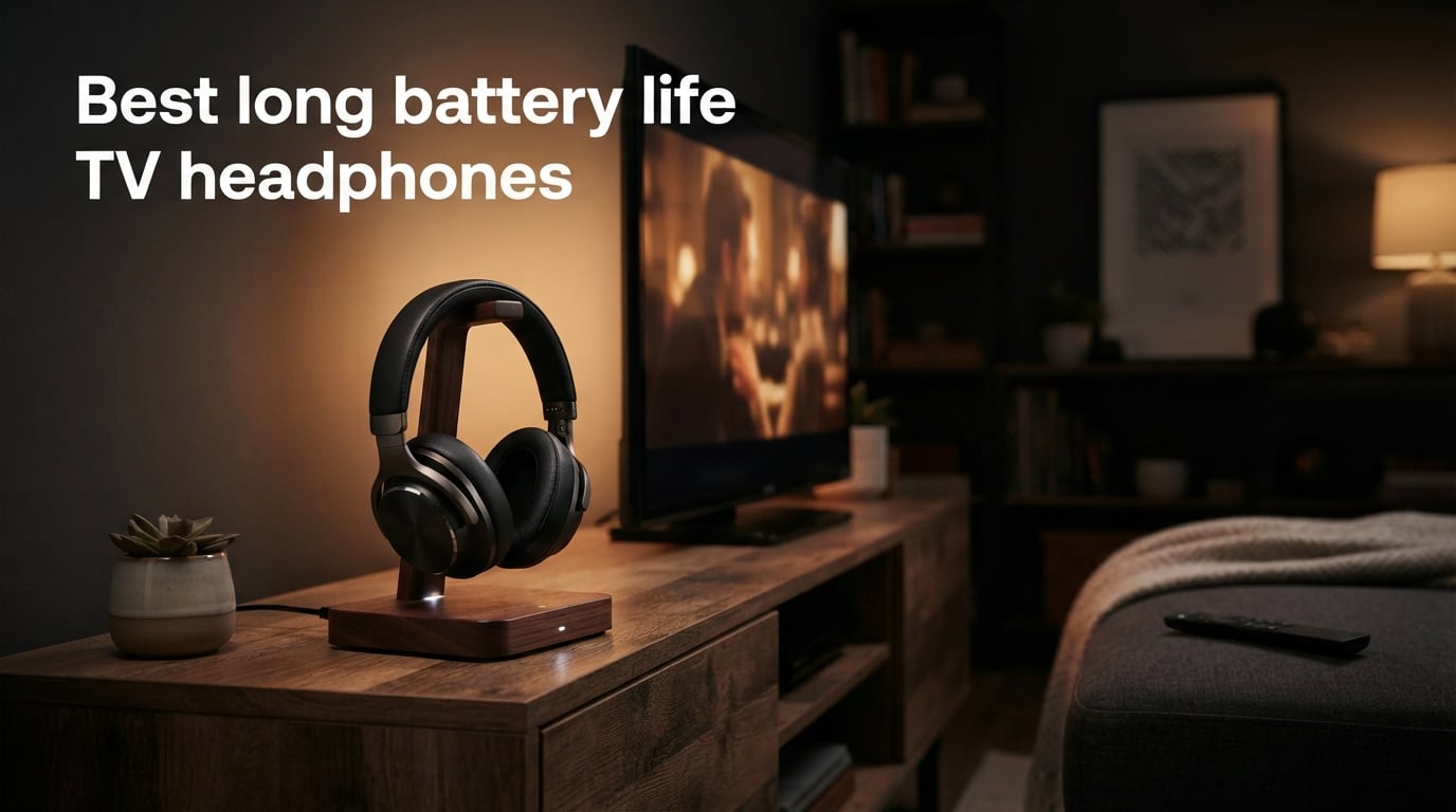 Best long battery life TV headphones