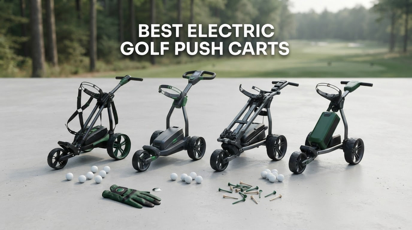 best electric golf push carts