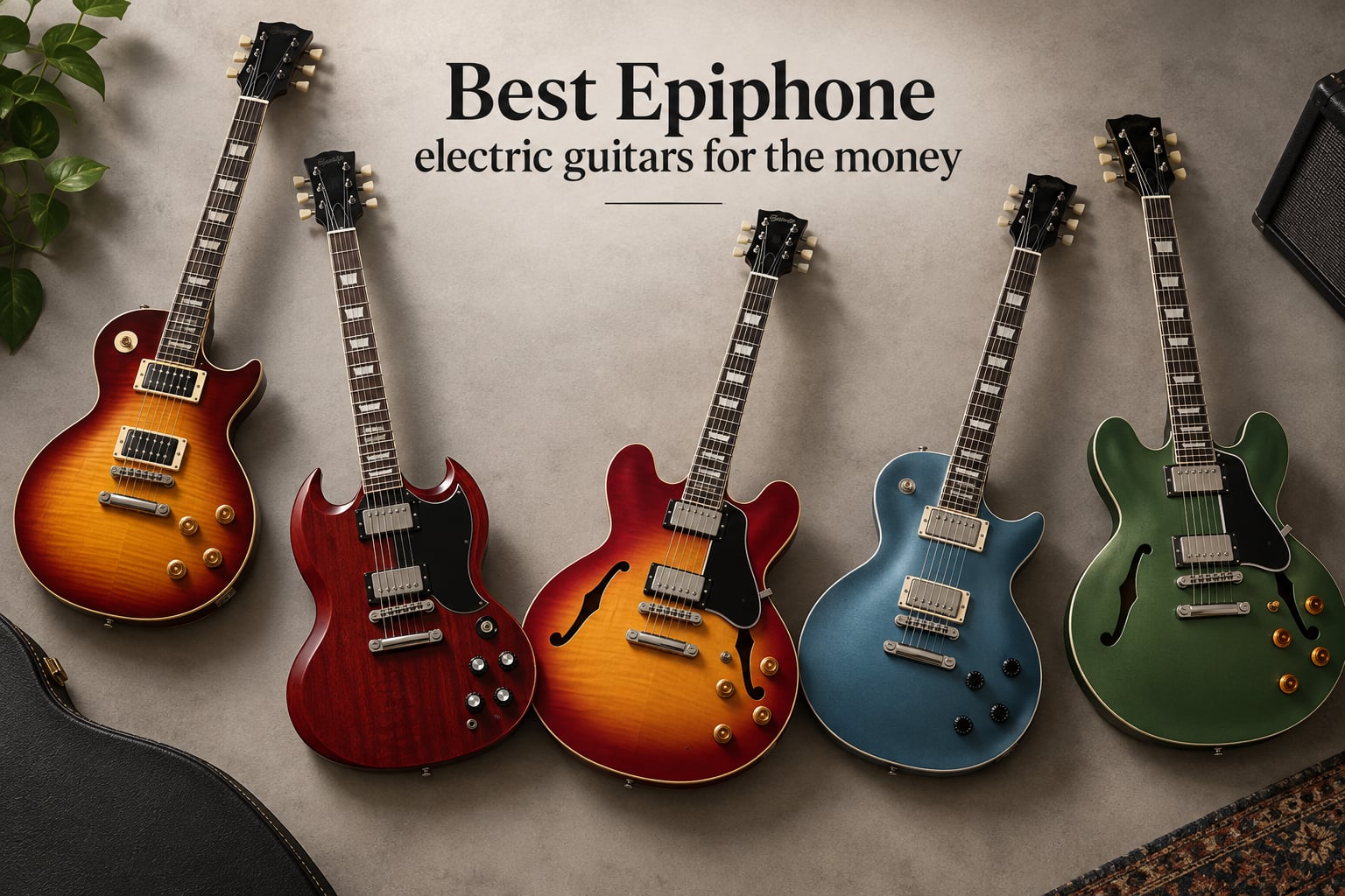 Best Epiphone electric guitars for the money