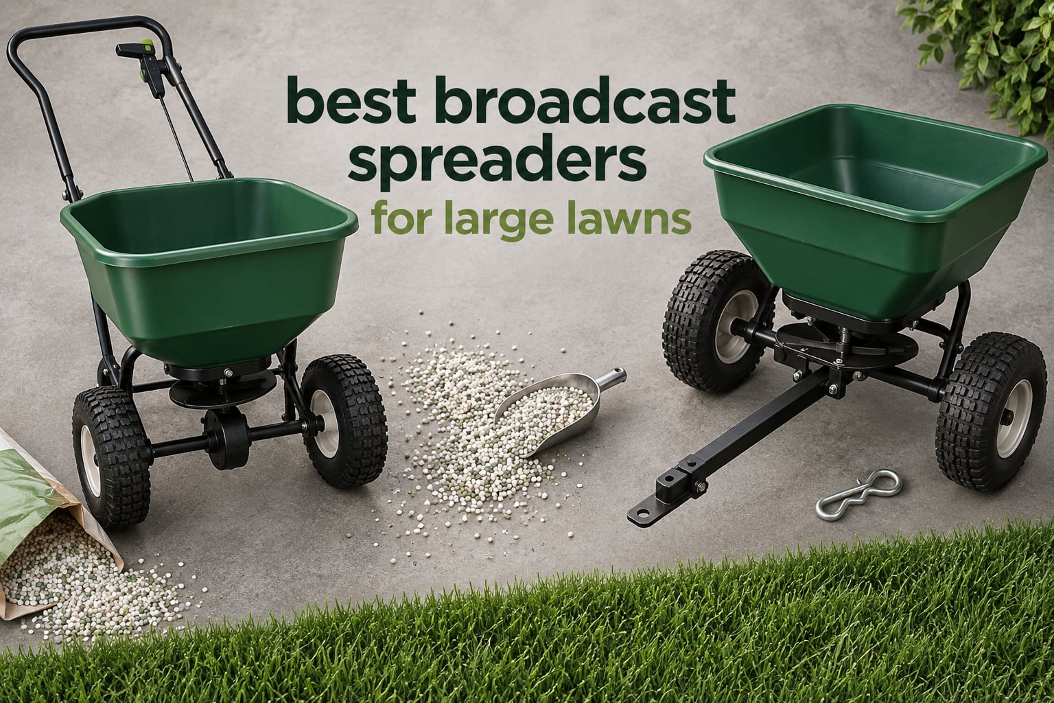 best broadcast spreaders for large lawns