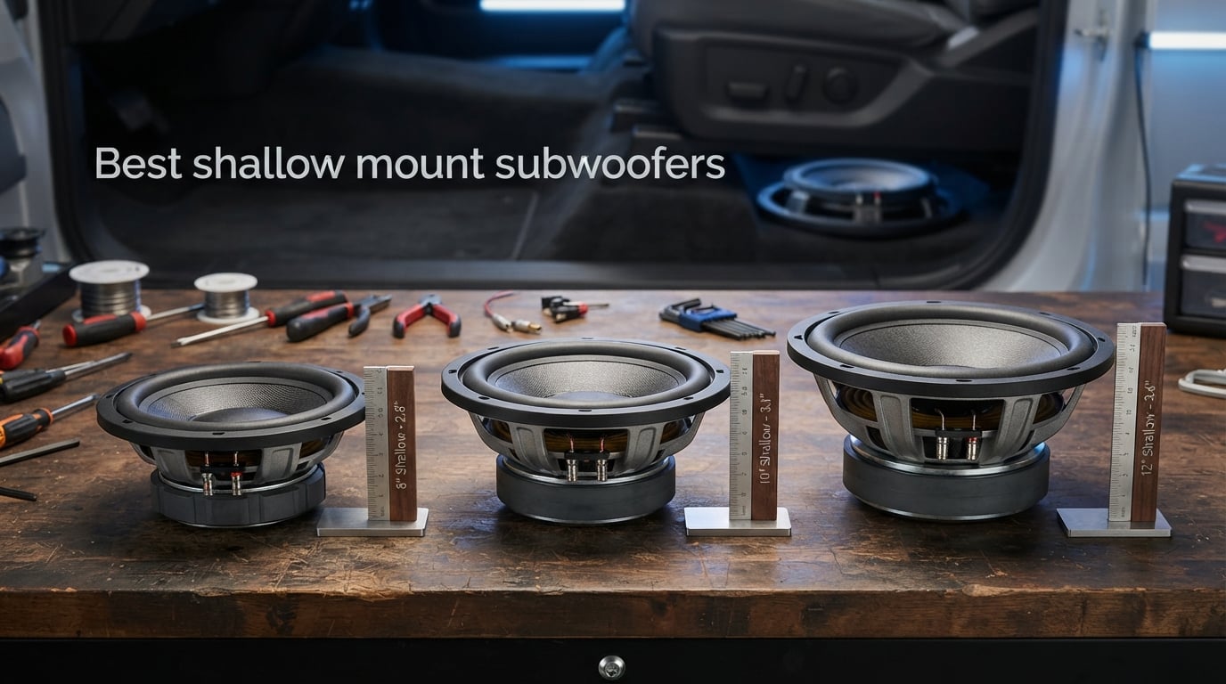 Best shallow mount subwoofers