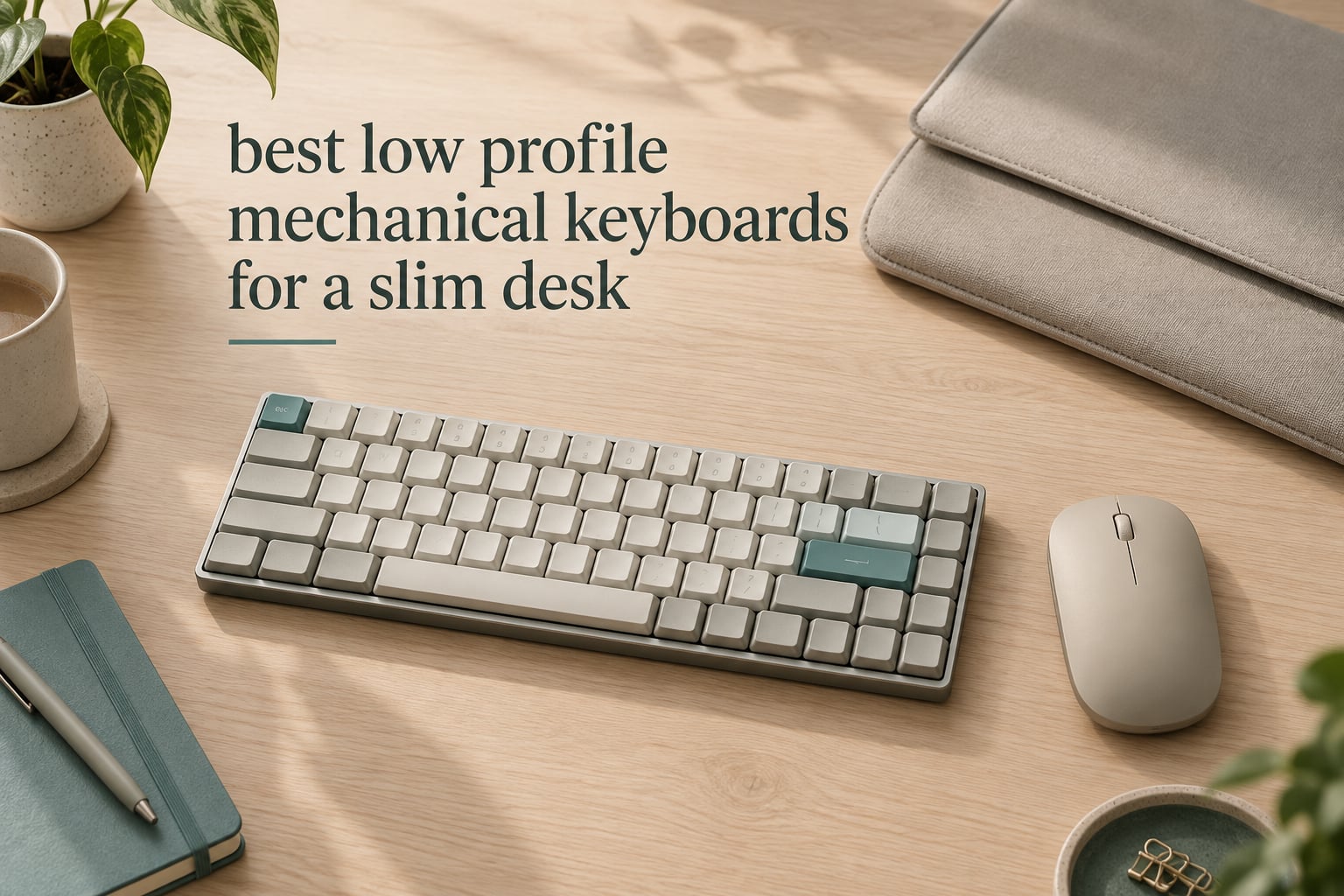 best low profile mechanical keyboards for a slim desk