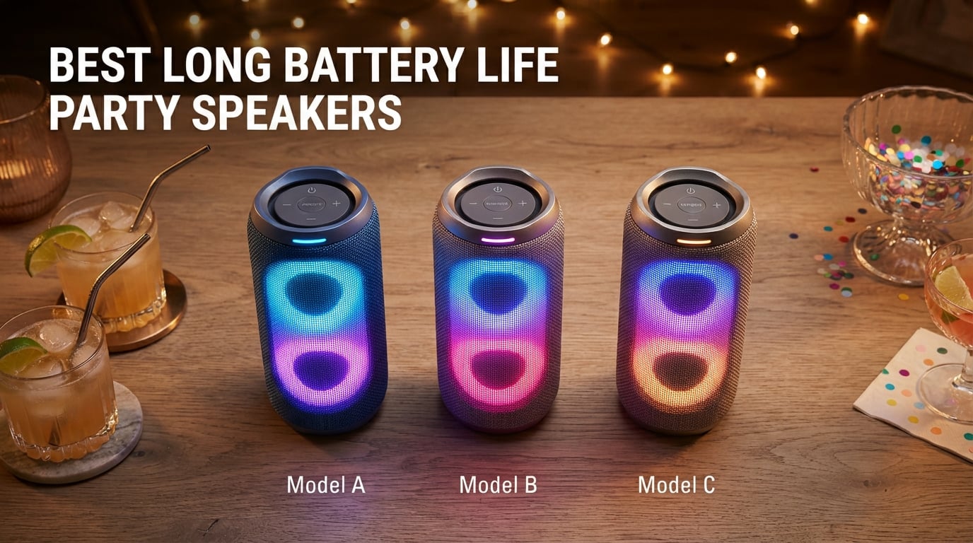 Best long battery life party speakers