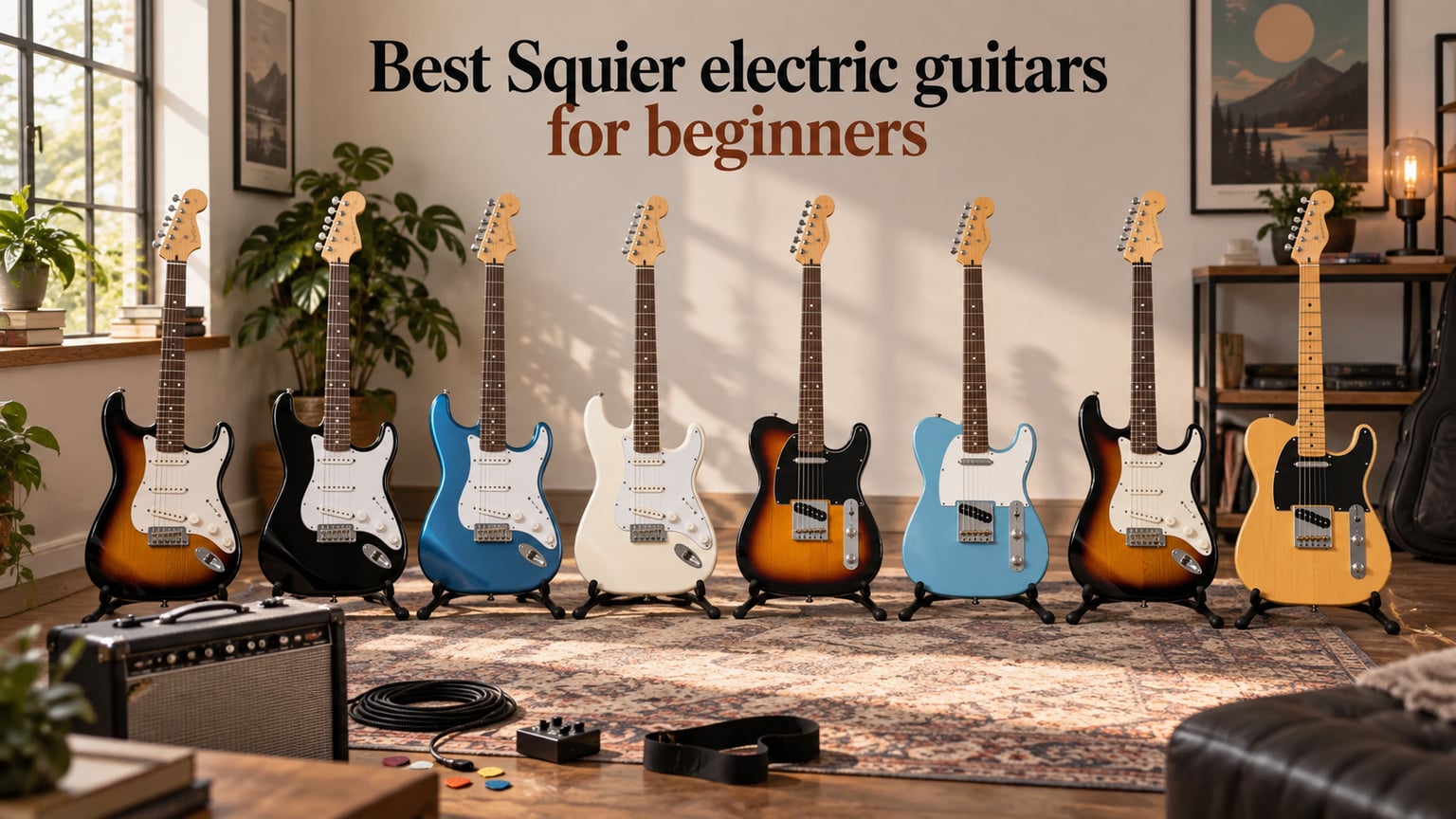 Best Squier electric guitars for beginners