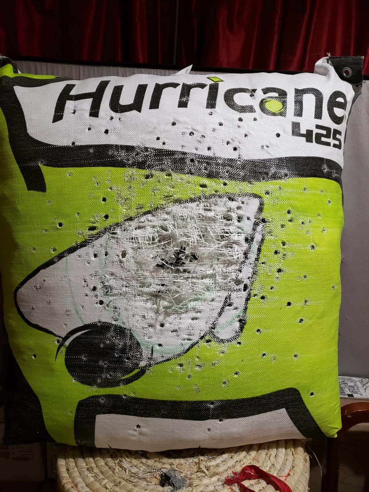 Hurricane 2-Sided High-Velocity Archery Bag Target, High-Visibility Aiming Points, Off-Center Deer Vitals on Back, Heavy-Duty Handle for Easy Transport customer photo 2