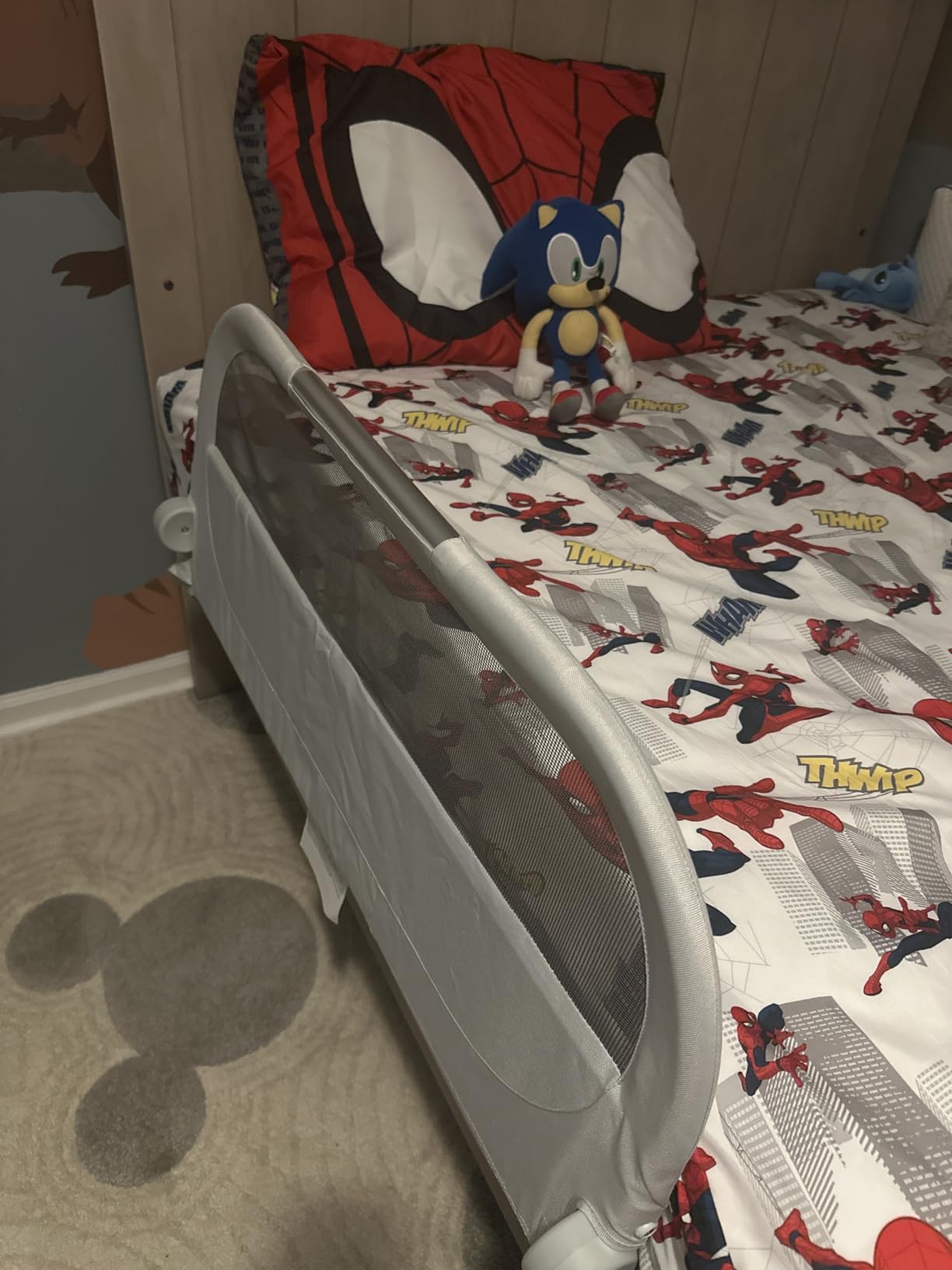 Munchkin® Sleep™ Toddler Bed Rail, Fits Twin, Full and Queen Size Mattresses, Grey customer photo 2
