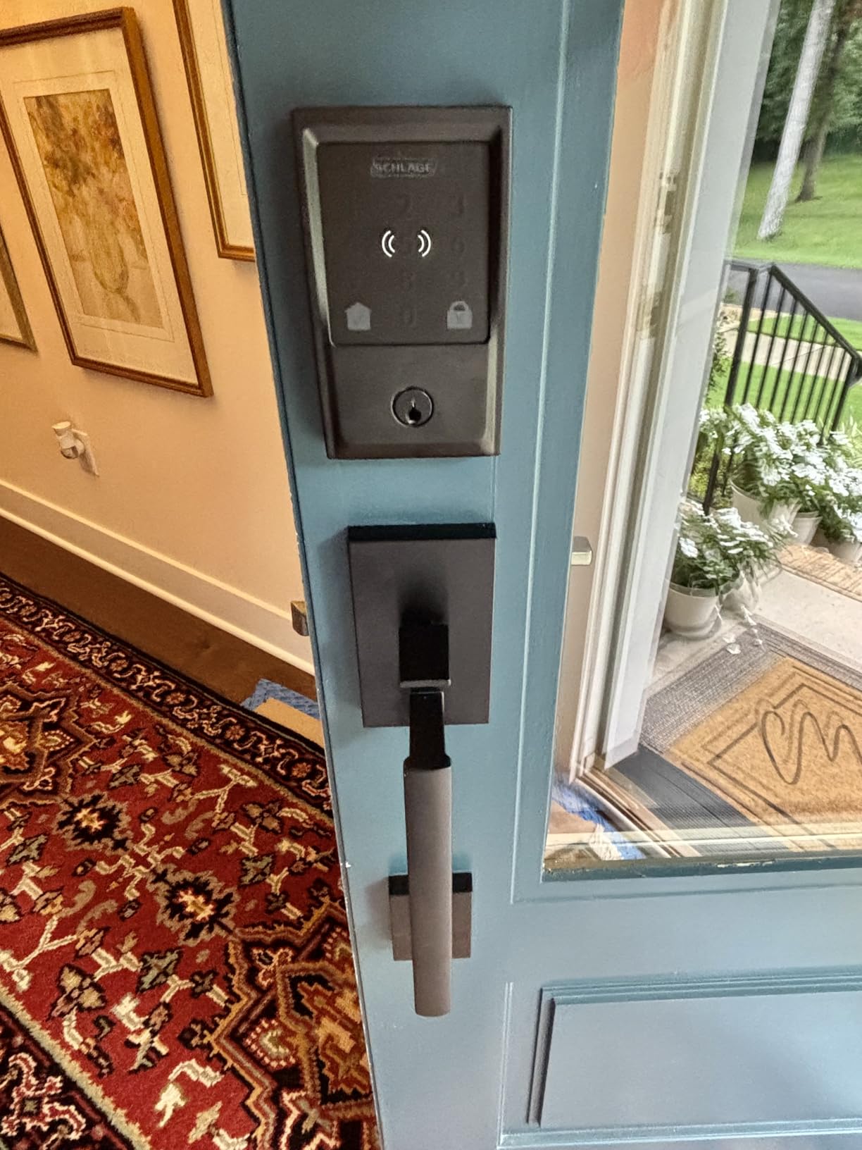 Schlage Encode Smart WiFi Deadbolt Lock with Century Trim, Matte Black customer photo 2