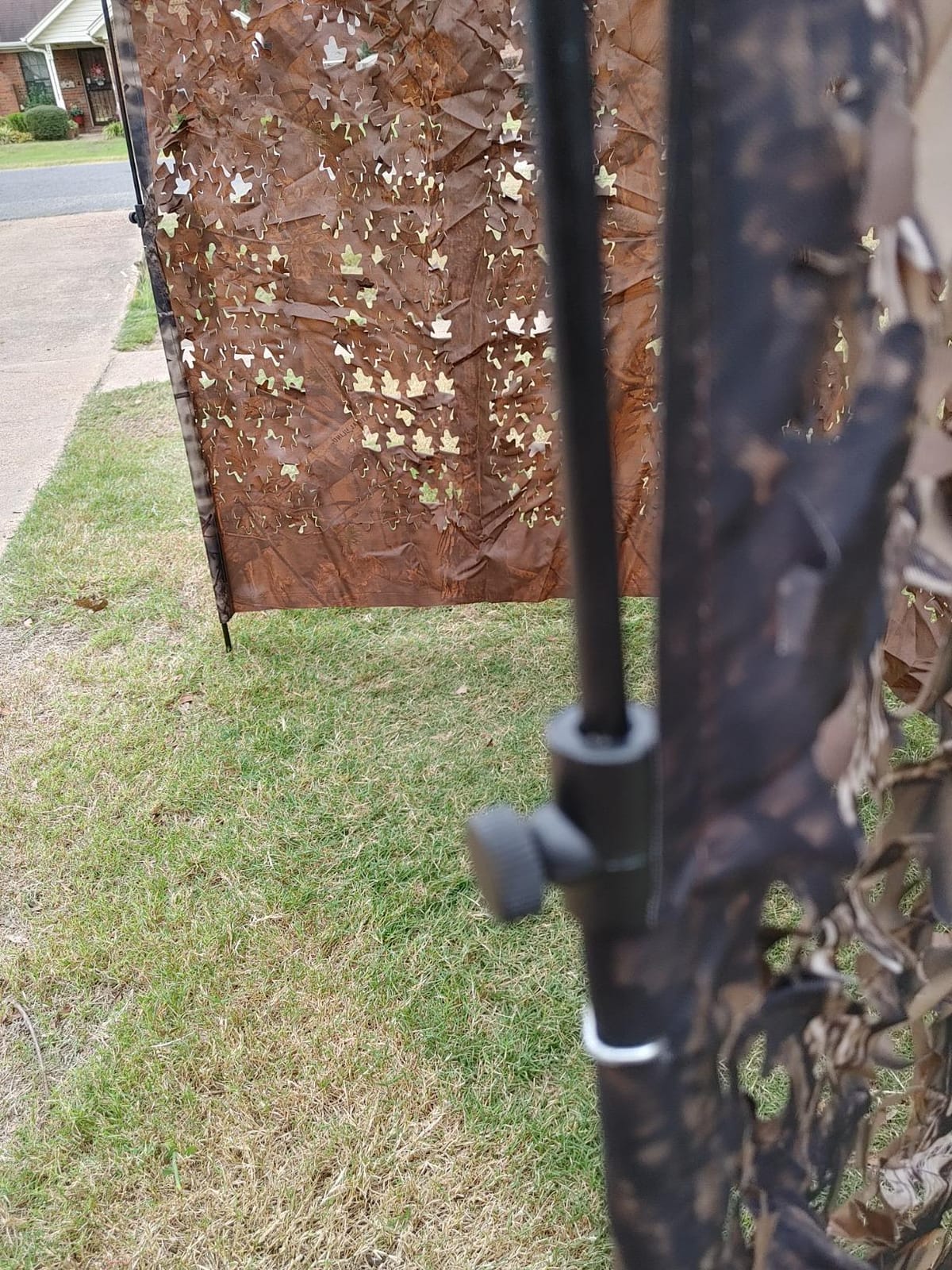 AUSCAMOTEK Ground Blind 5×10 Feet Turkey Duck Deer Blinds Hunting Camouflage Height Adjustable customer photo 1