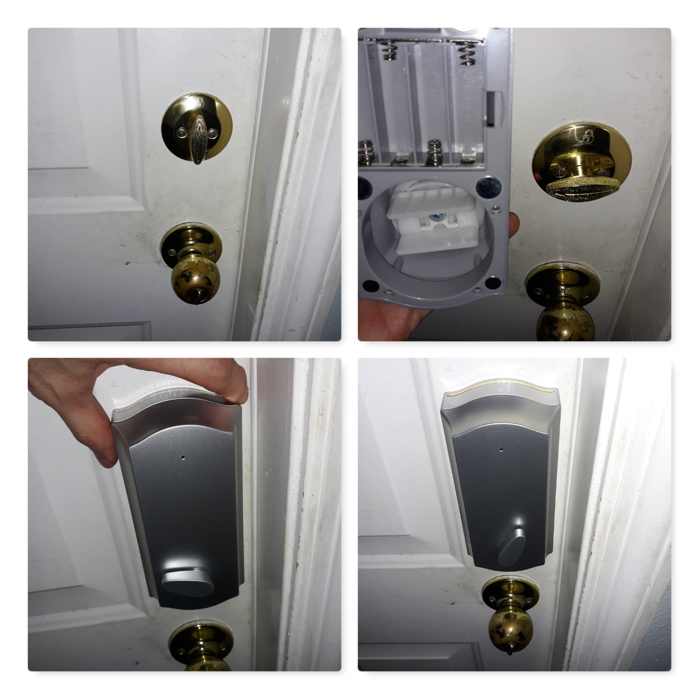 Smart Remote Door Lock for Existing Deadbolt - Installs in 30 Seconds - Enjoy Automatic Keyless Entry with Tool Free Installation - Includes Conversion Kit and Two Wireless Remotes (Silver) customer photo 1
