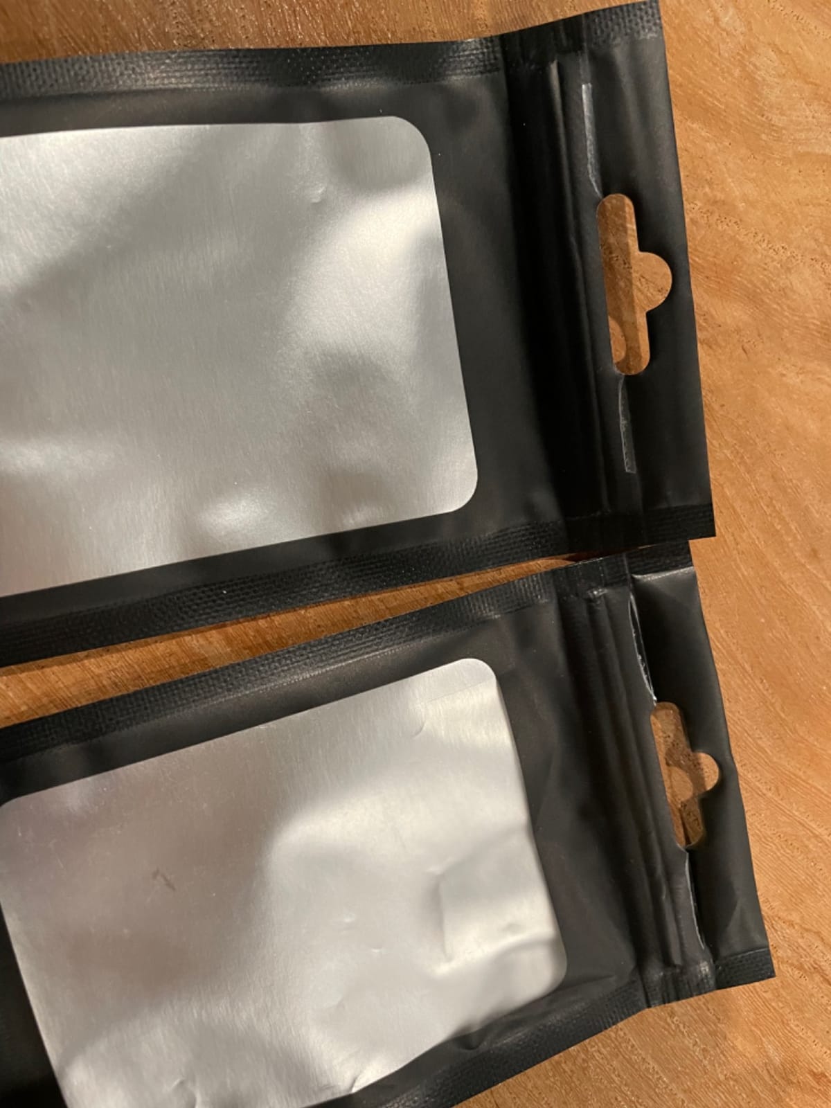 300 Pack 3 Sizes Resealable Mylar Bags Food Storage Smell Proof Bags with Front Window Packaging Pouch for Sample Snack Cookies Jewelry (Black, 3 x 4.7 inch,4 x 6 inch,4.7 x 7.9 inch) customer photo 1