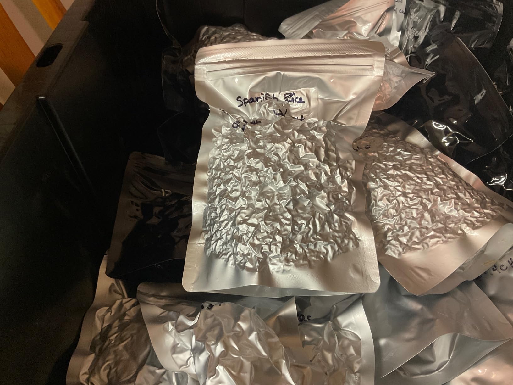 100pcs Mylar Bags 1 QUART - Thick 9.4 Mil - 7