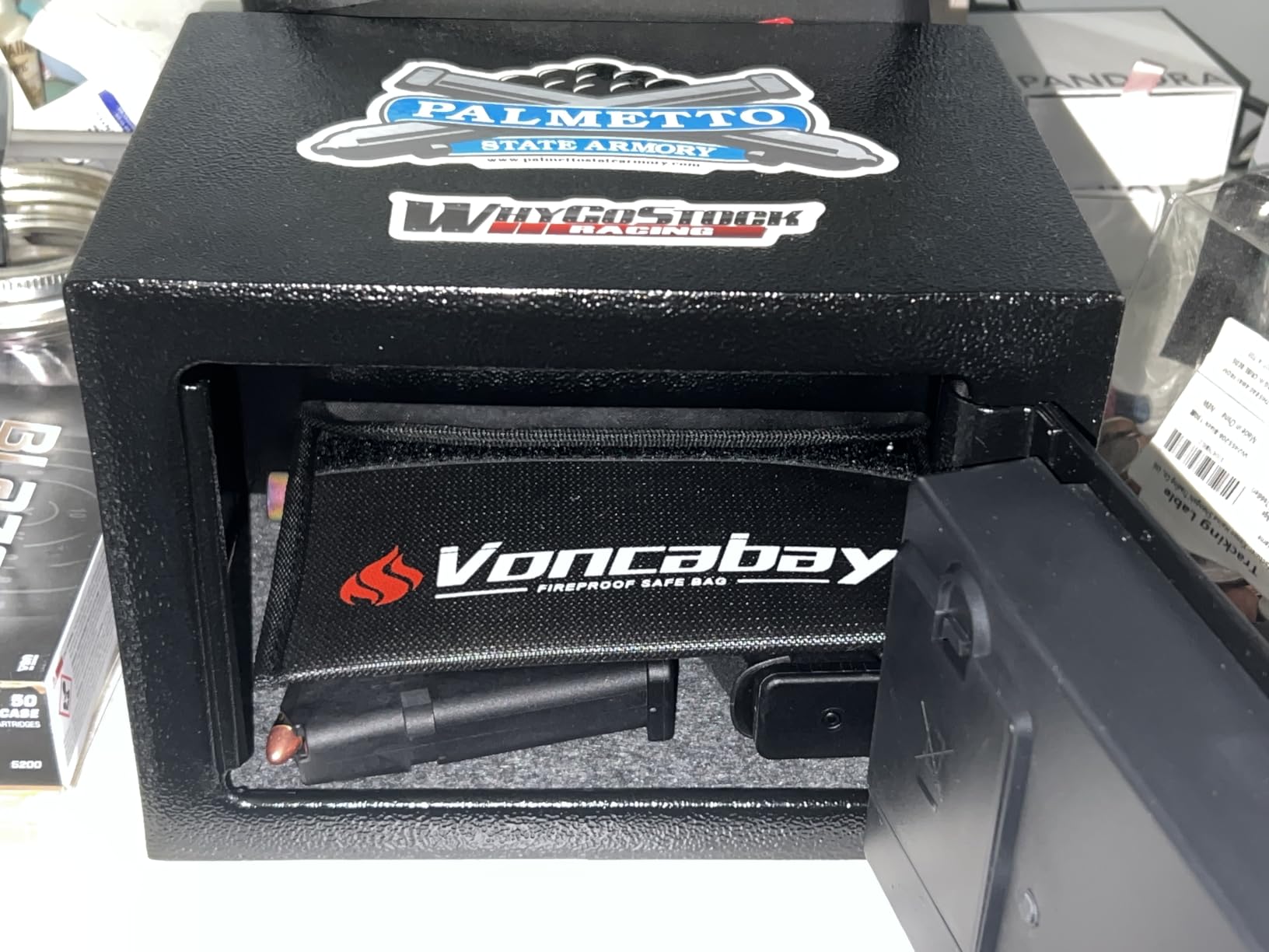 Voncabay Money Safe Box for Home with Digital Keypad, 0.23 Cu. Ft., Black customer photo 1