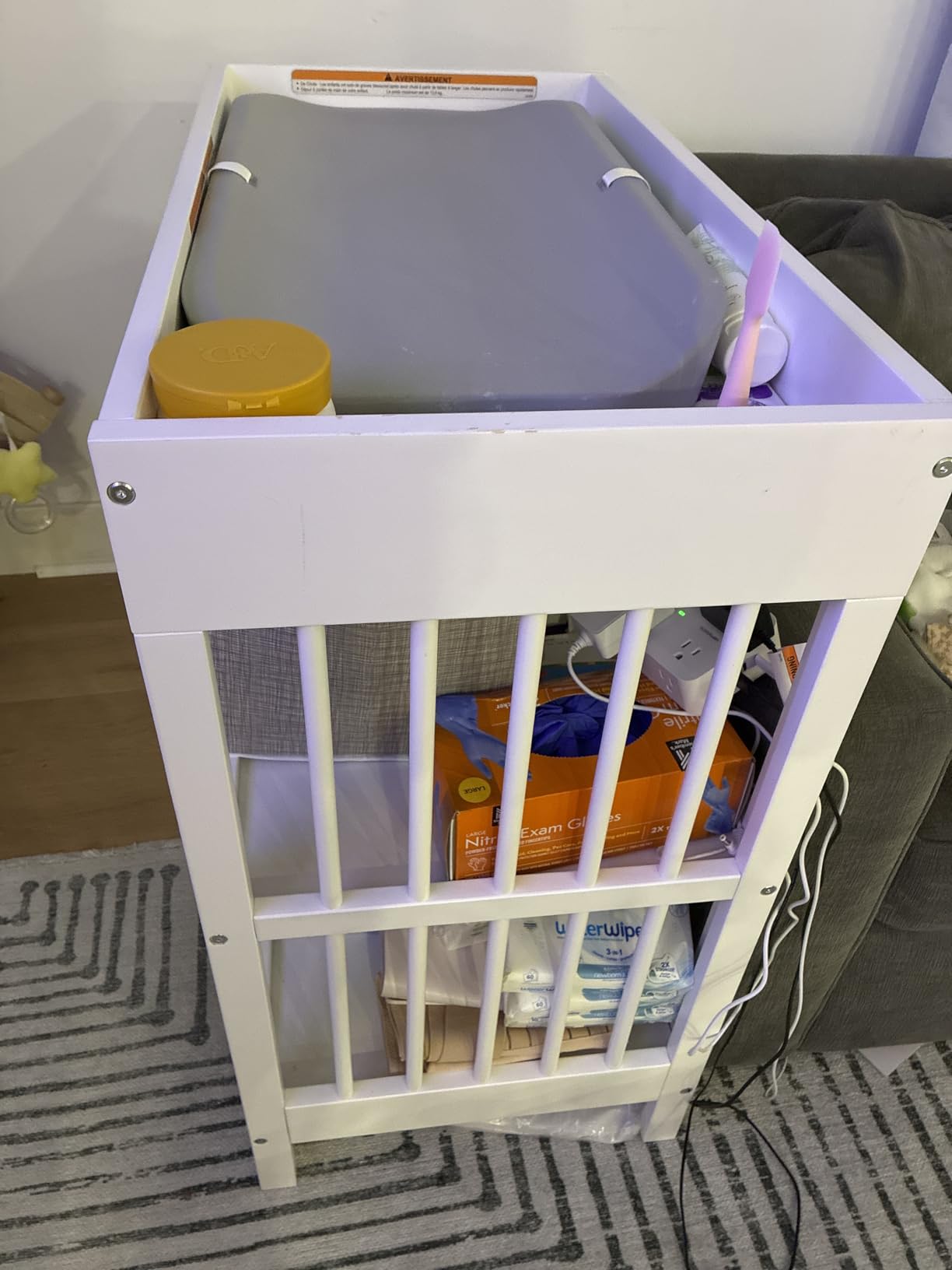 Graco Teddi Changing Table with Water-Resistant Changing Pad, Driftwood customer photo 1