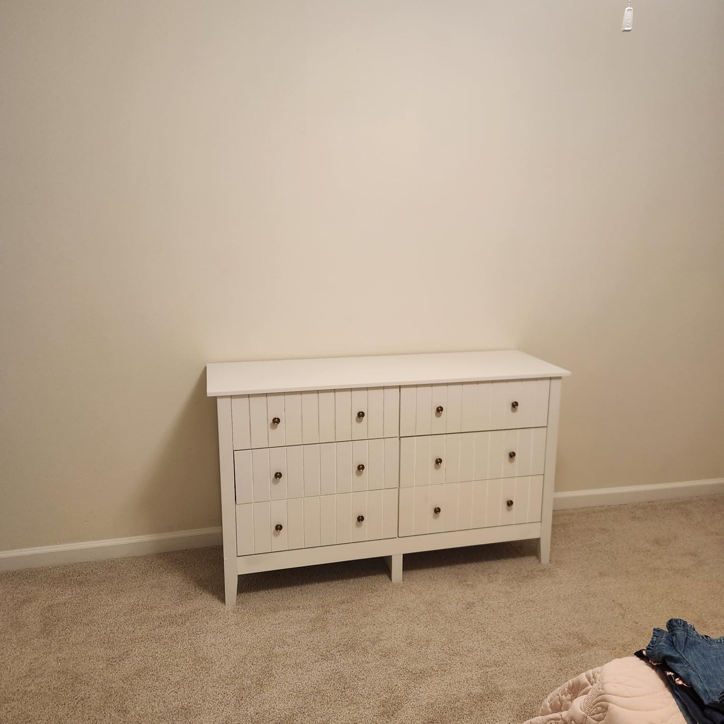 FOTOSOK White Dresser, Chest of Drawers, Modern 6 Drawer Nursery Dressers customer photo 2