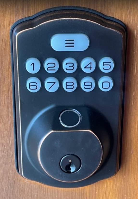 Veise KS02A Fingerprint Door Lock, Keypad Deadbolt, Satin Nickel customer photo 1