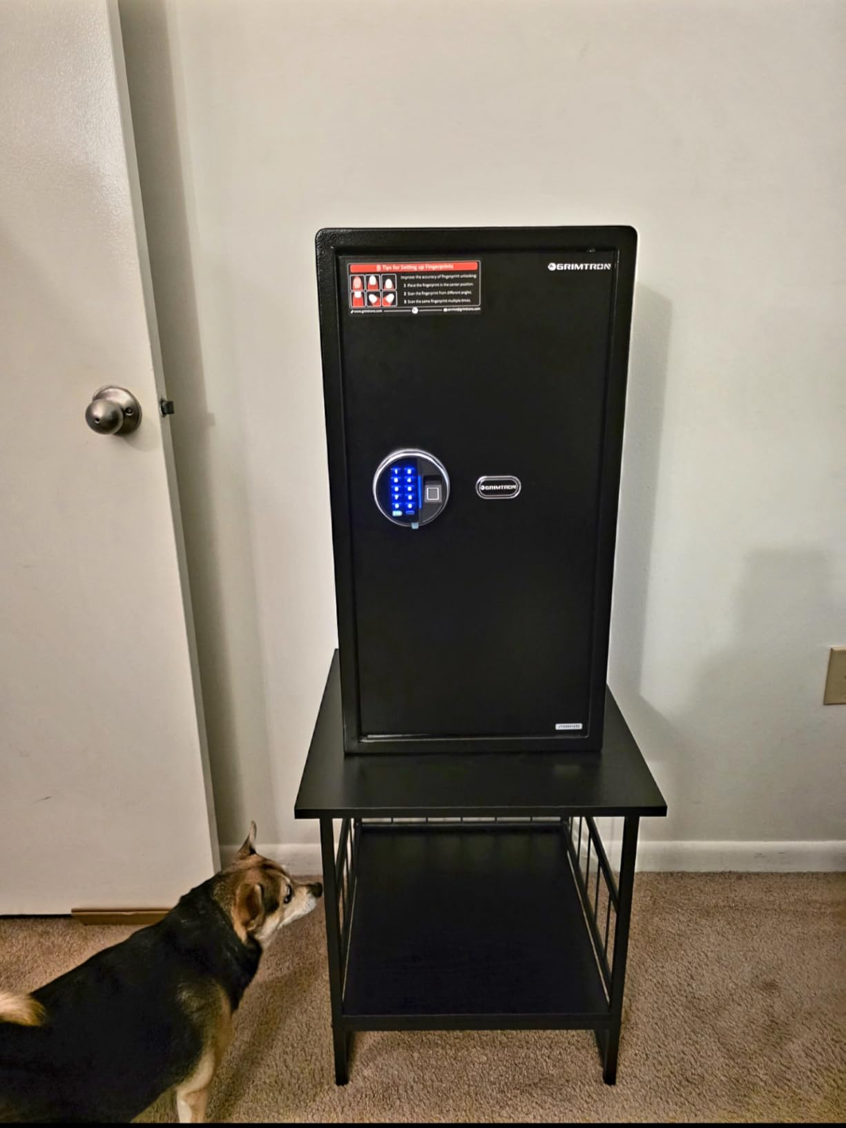 Grimtron 20LB Biometric Safe with Fingerprint Lock, 3-8 Digit PIN customer photo 2