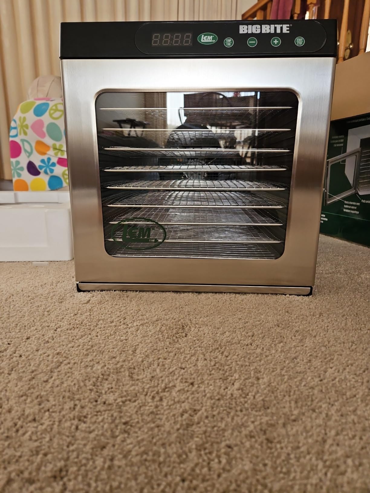 LEM Products BigBite 16-Tray Stainless Steel Dehydrator, Food Dehydrator customer photo 2