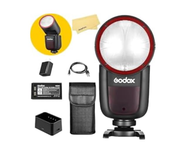 GODOX V1 V1-C TTL Godox Flash for Canon Flash Speedlite,76Ws Round Head customer photo 1