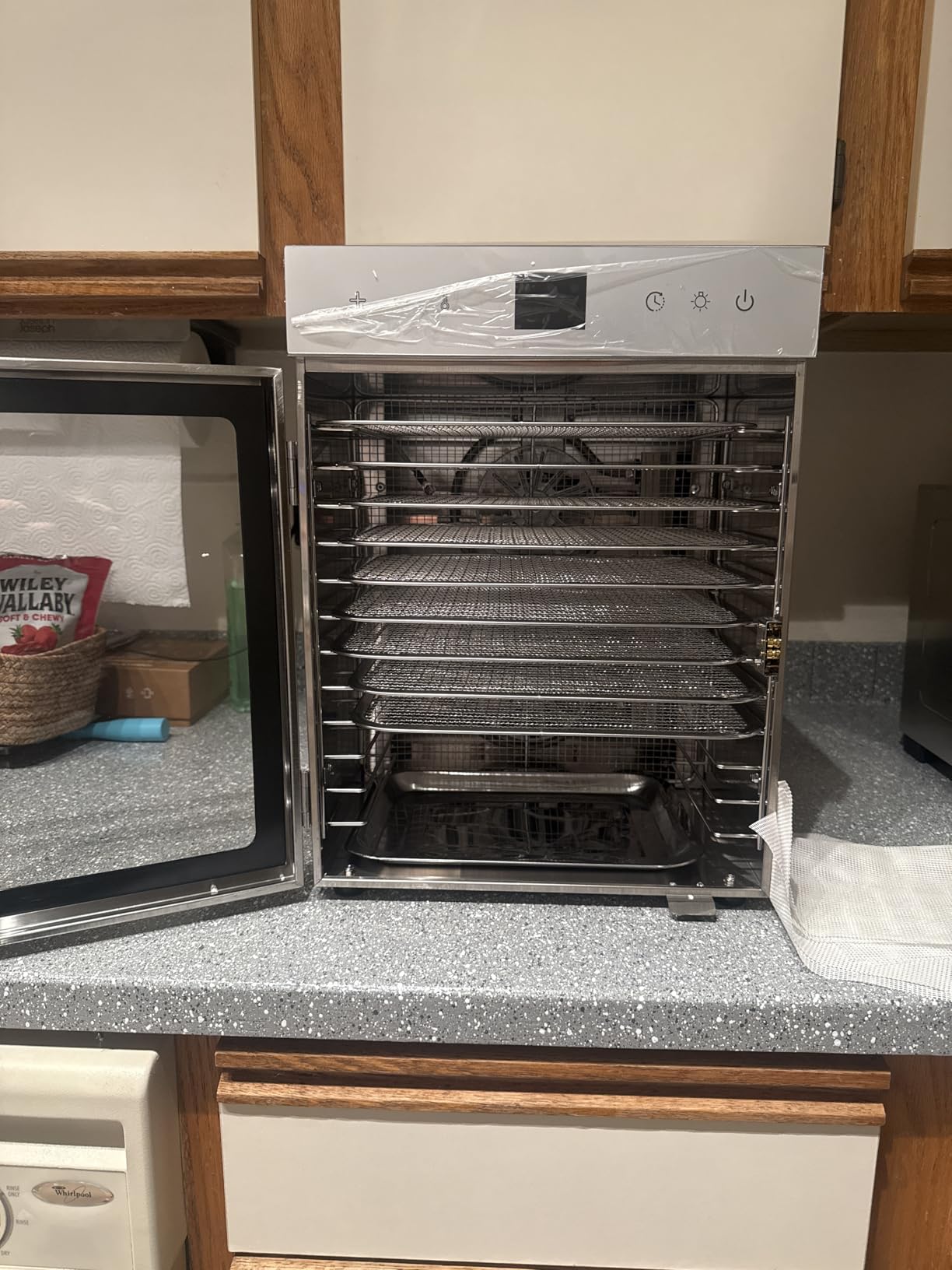 Food Dehydrator for Jerky, 12 Stainless Steel Trays, 1200W Fruit Dehydrator, 24H Timer and 190°F Temperature Control, Overheat Protection, Food Dryer for Jerky, Herbs, Fruit, Dog Treats customer photo 1