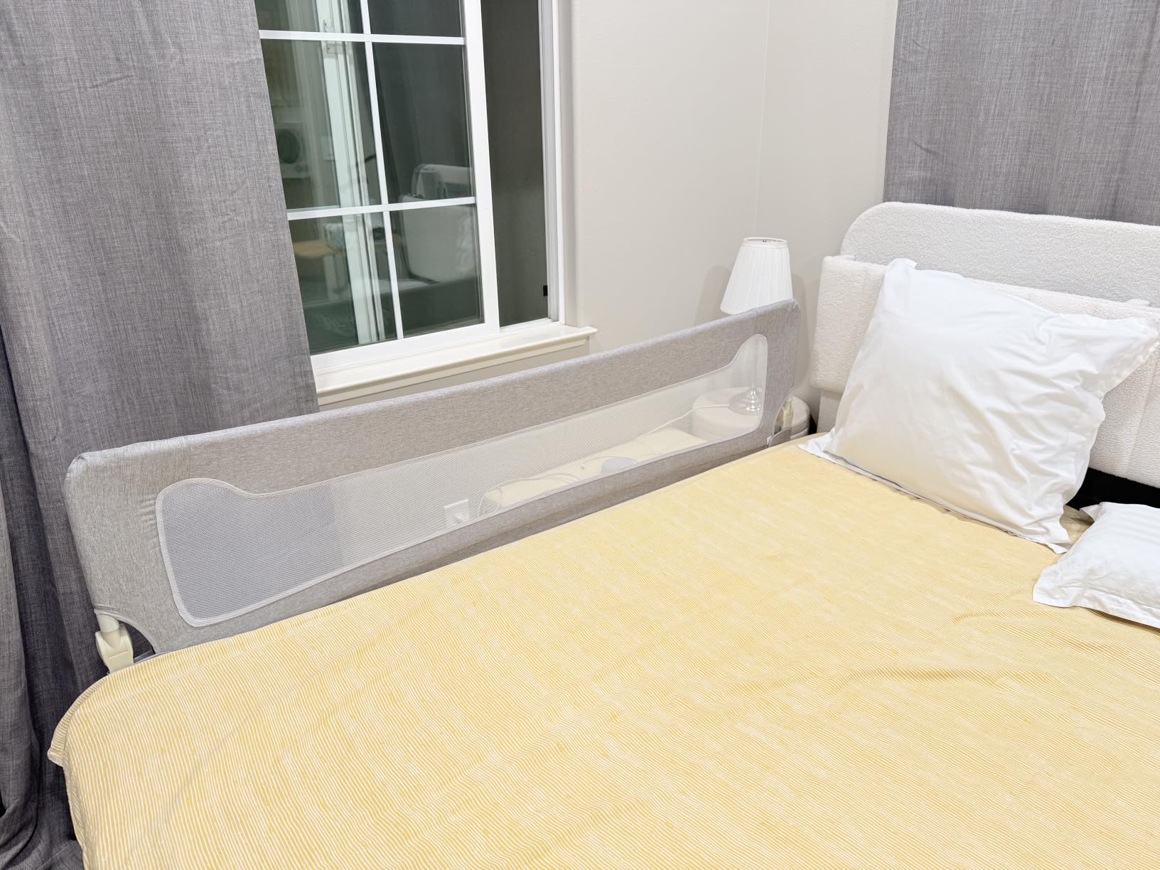 Bed Rail for Toddlers, 71 Inch Swing Down Toddler Bed Rails customer photo 2